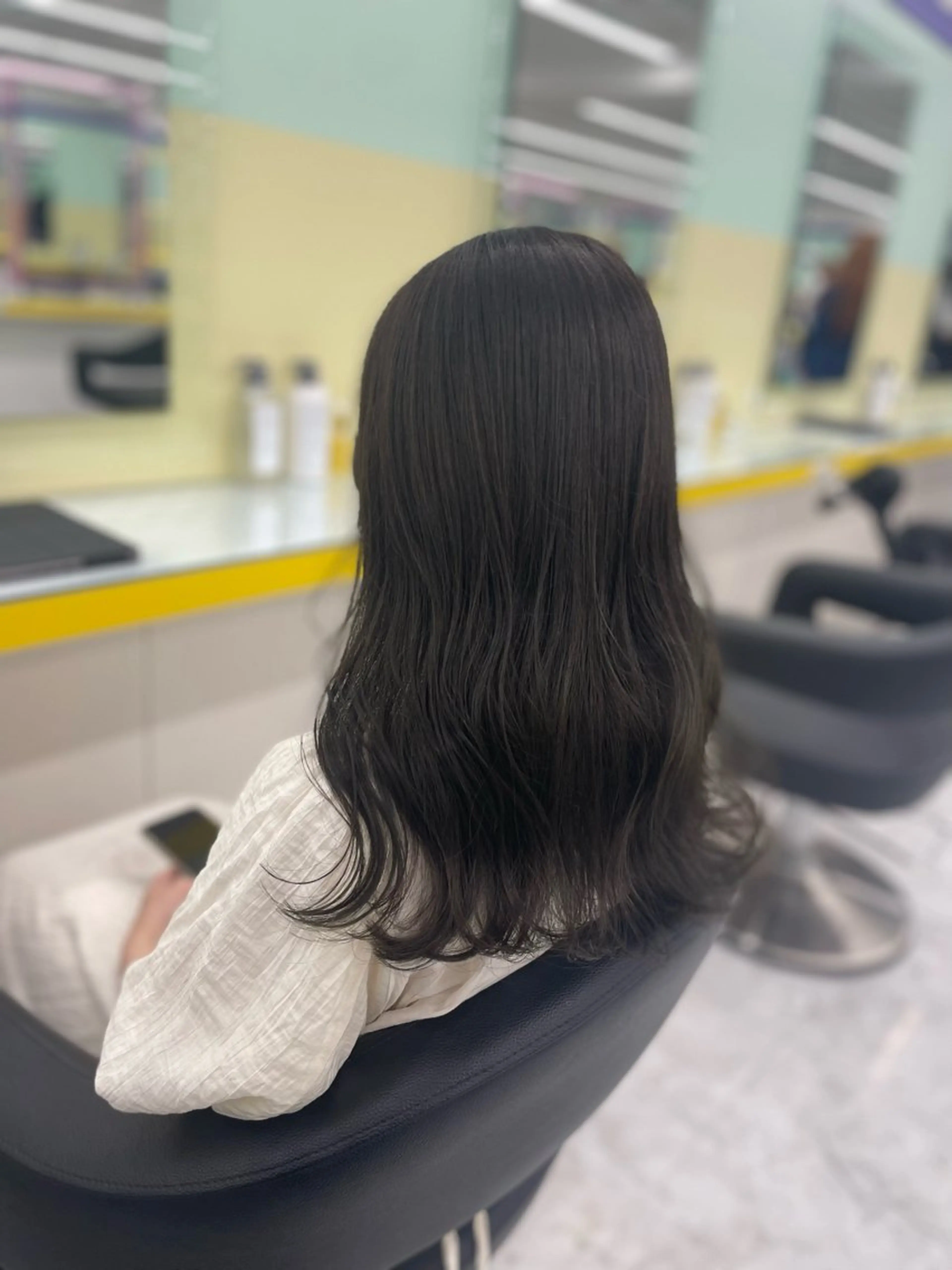 ミディアム カラー ヘアアレンジ カット ヘアカラー トリートメント 【透明感×トレンド】 🍃RIKU🍃のヘアスタイル