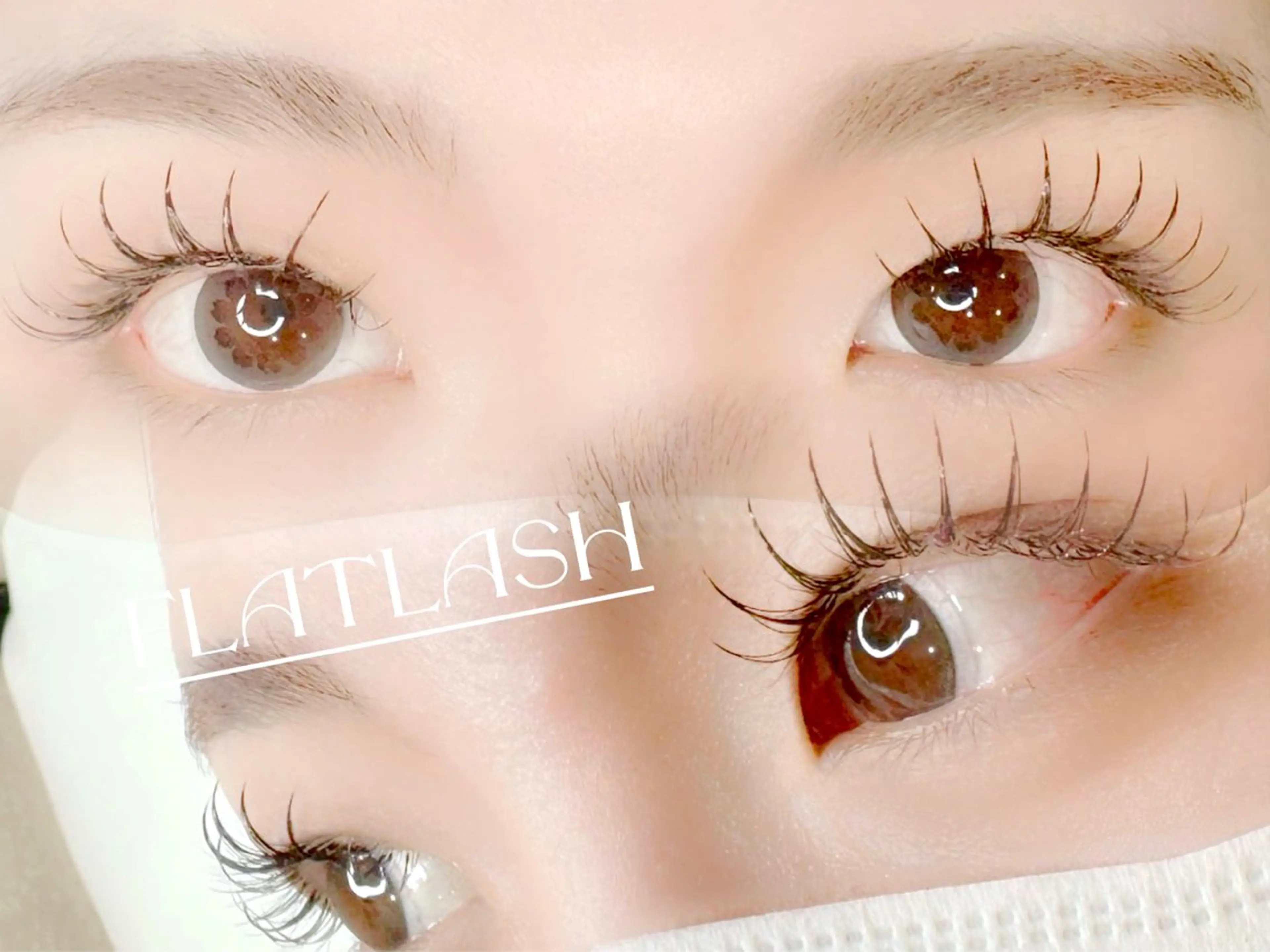 マツエク・マツパ フラットラッシュ ～petiteCoco～eye&eyebrowStudio所属・petiteCoco /長野 麗衣奈のマツエク・マツパデザイン