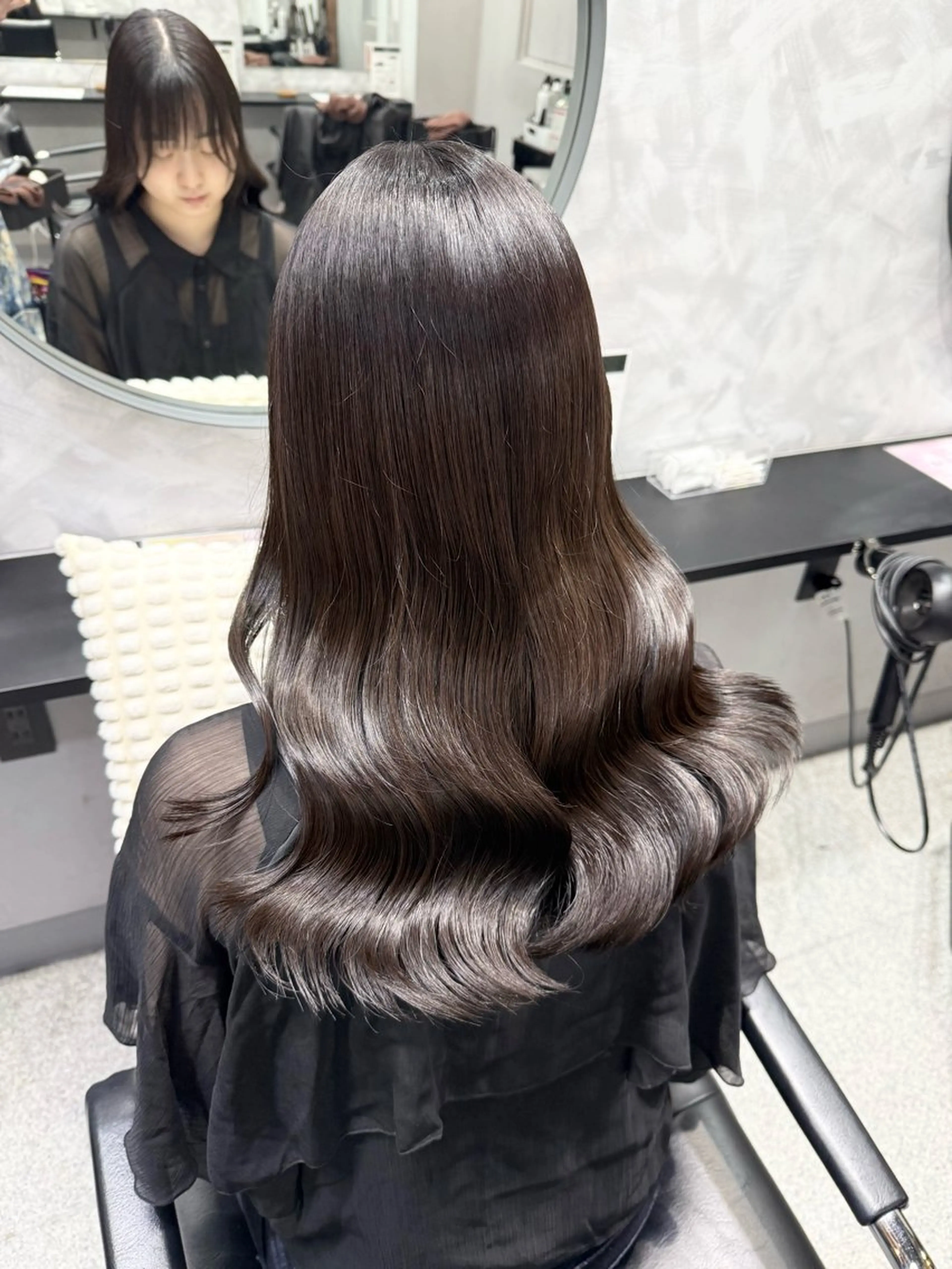 セミロング カラー ヘアアレンジ エクステ/髪質改善 🖤RYUSEI🖤のヘアスタイル