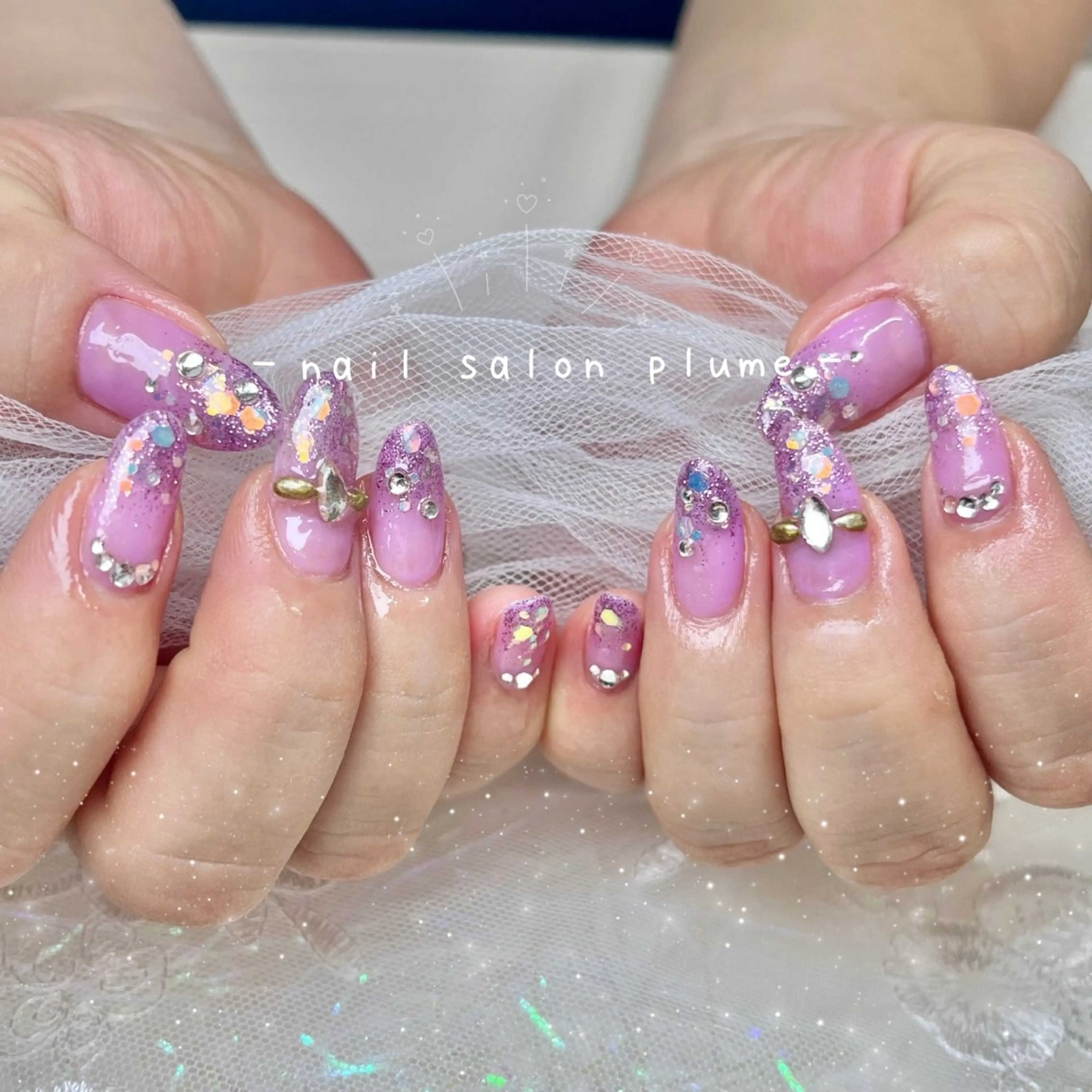 ネイル ハンドネイル plume nail ☆韓国ネイルのネイルデザイン