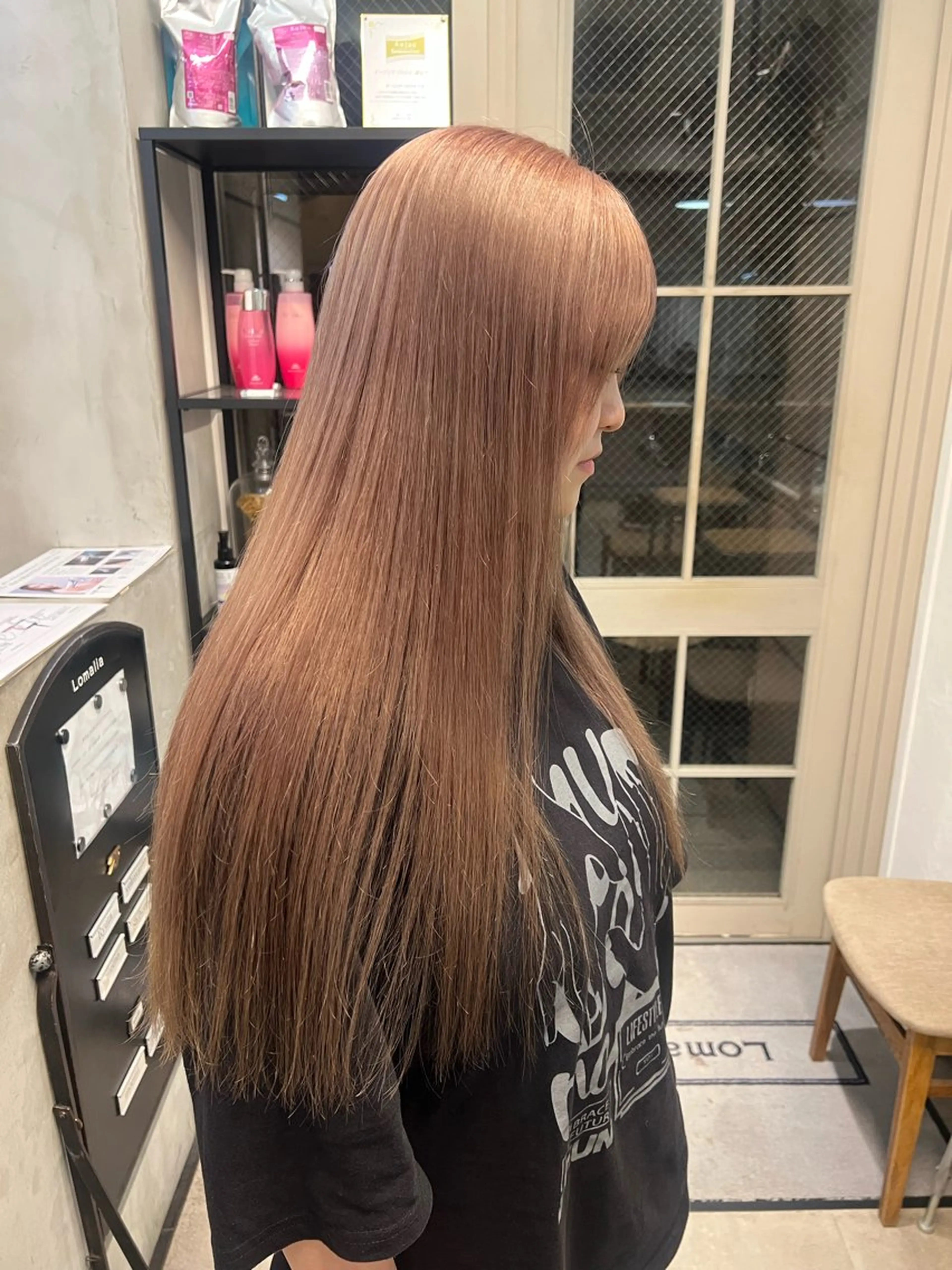 ロング カラー ヘアカラー トリートメント Lomalia もえかのヘアスタイル