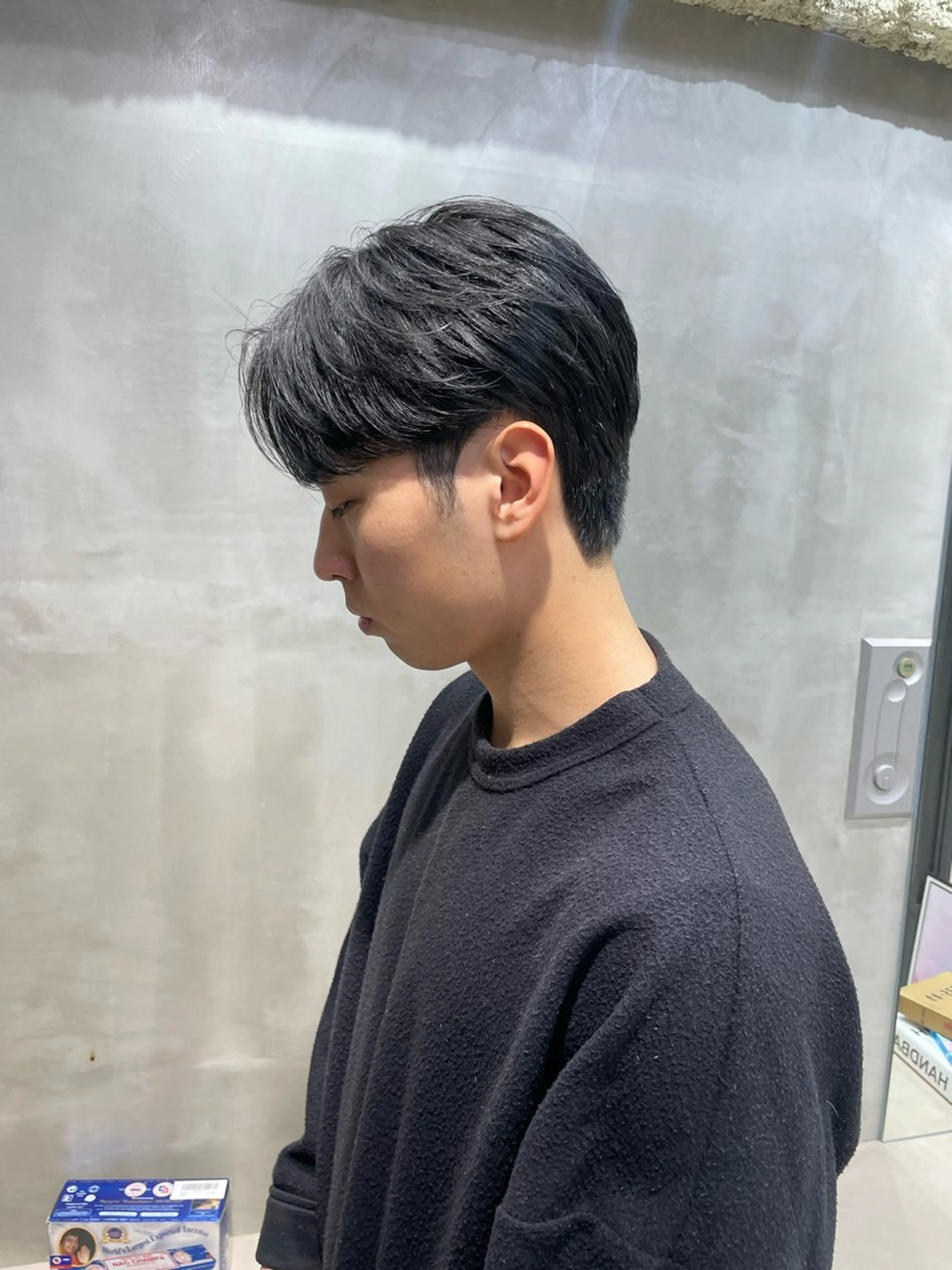 メンズ センターパート the path だいちのヘアスタイル