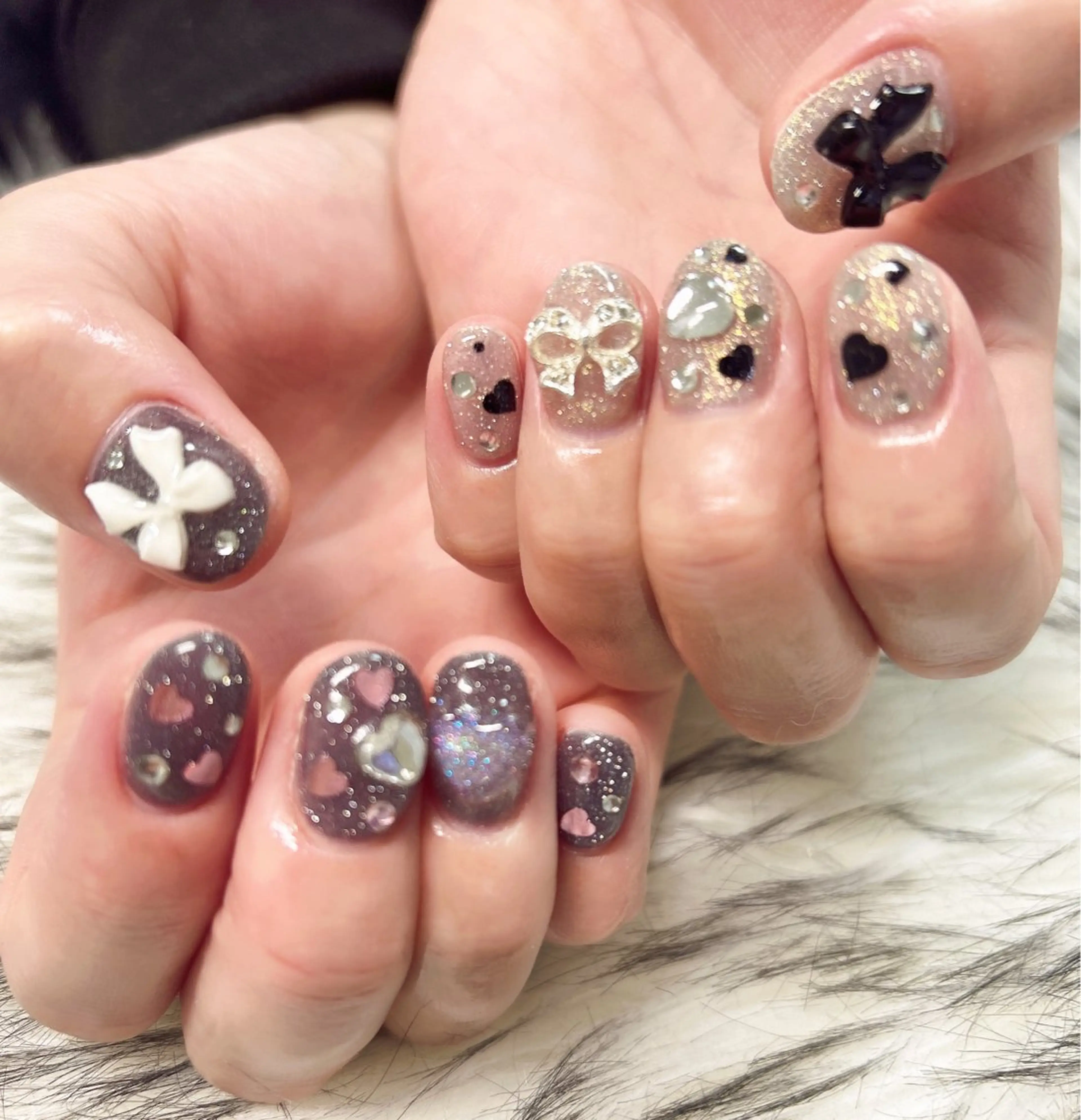 ネイル ハート バレンタイン ハンドネイル nail salon Ange所属・nail salon angeのネイルデザイン