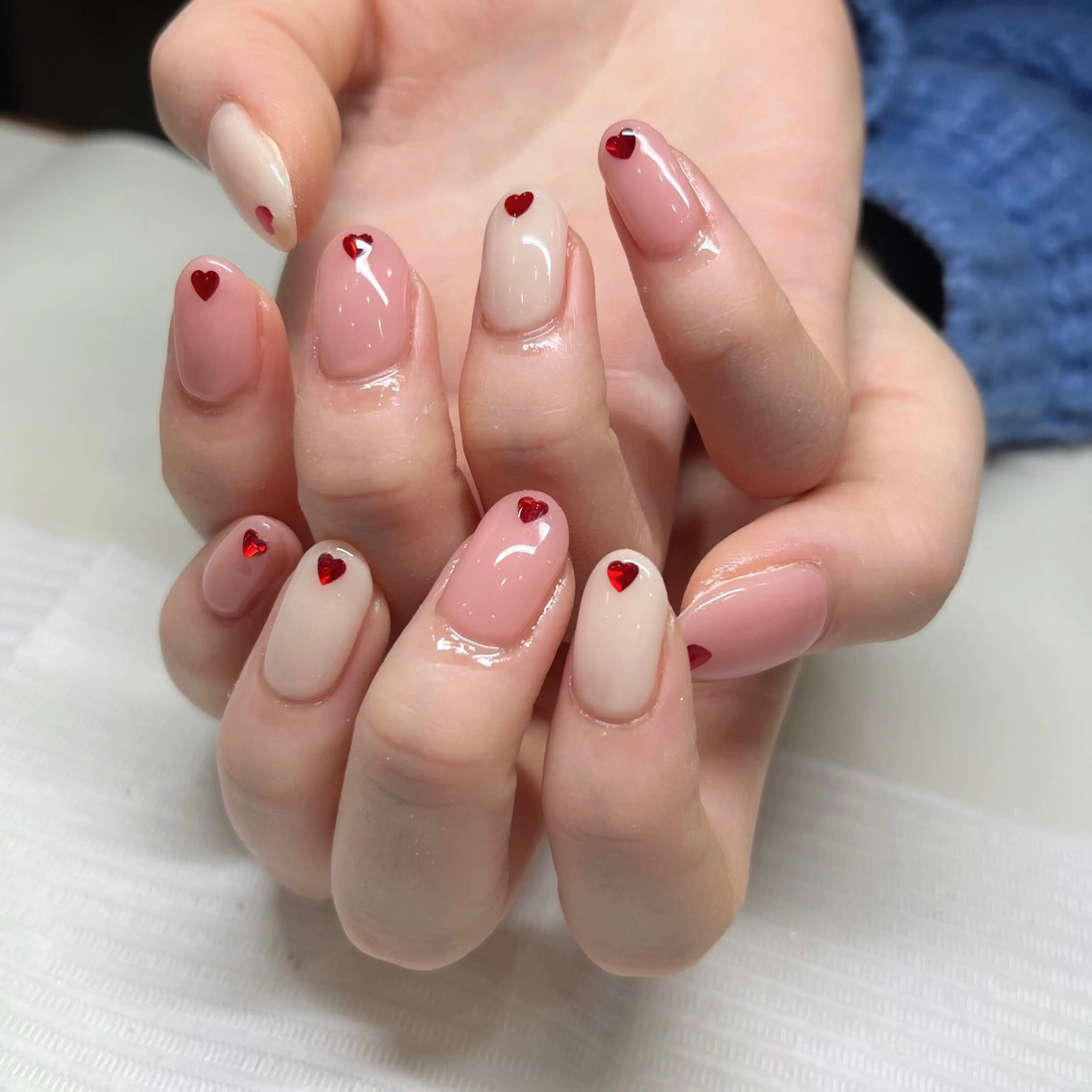 ネイル ハート バレンタイン ハンドネイル arl nail💅yuriのネイルデザイン
