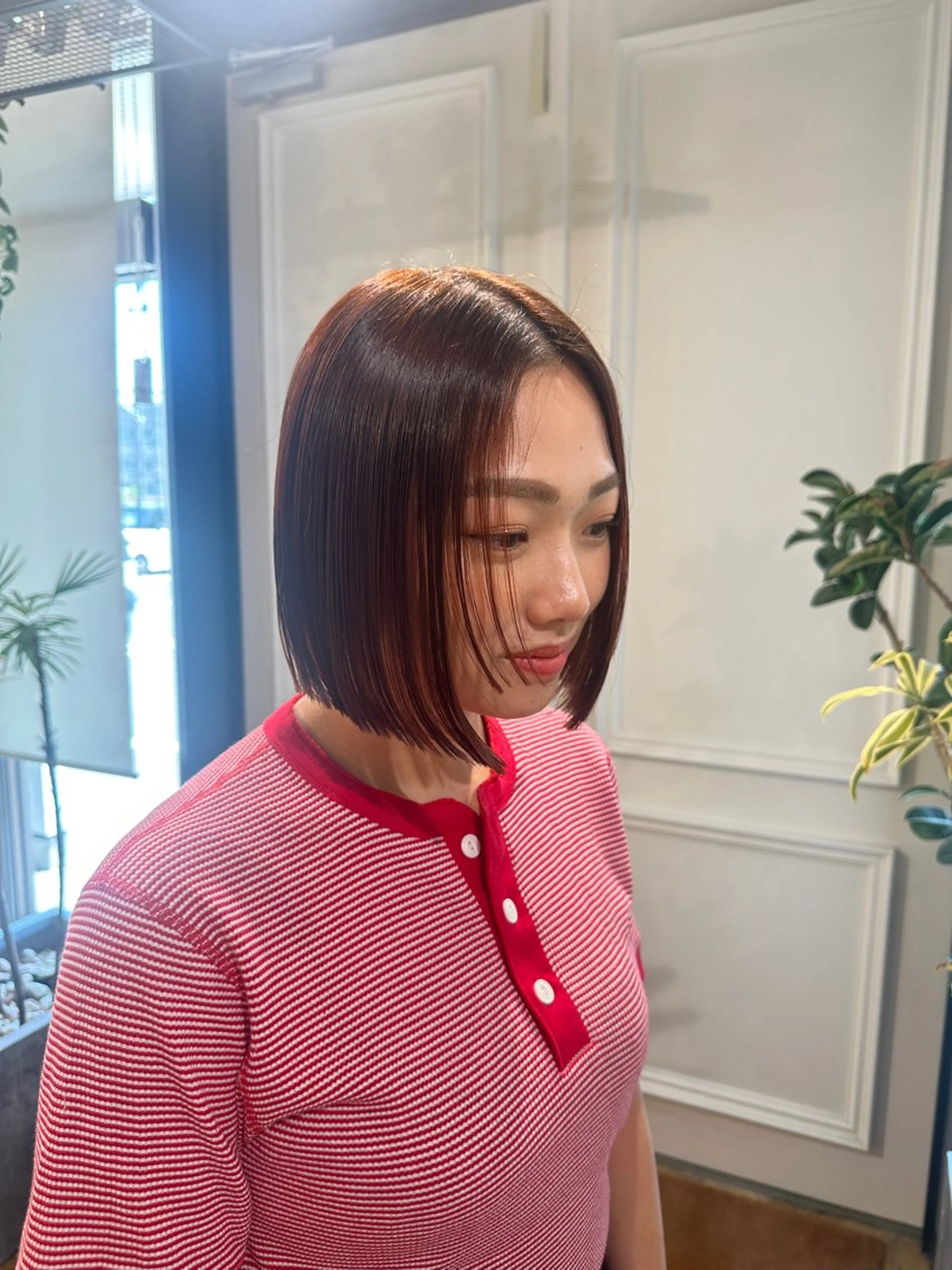 ショート カラー ブラウンカラー オレンジ オレンジブラウン 【yate'】 Noanのヘアスタイル