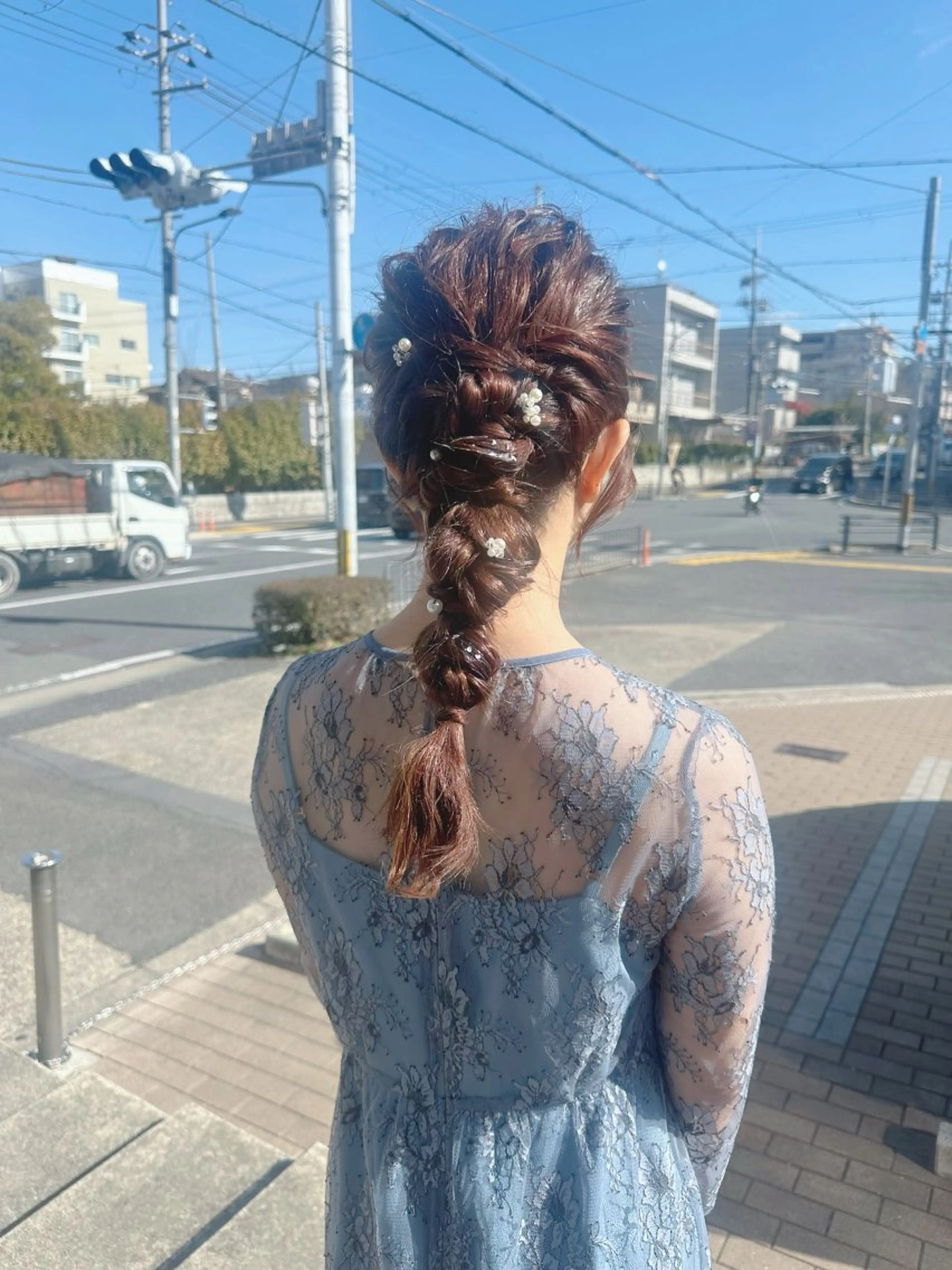 セミロング ヘアアレンジ 💖ERI💖/酸性 ストレートNo.1のヘアスタイル