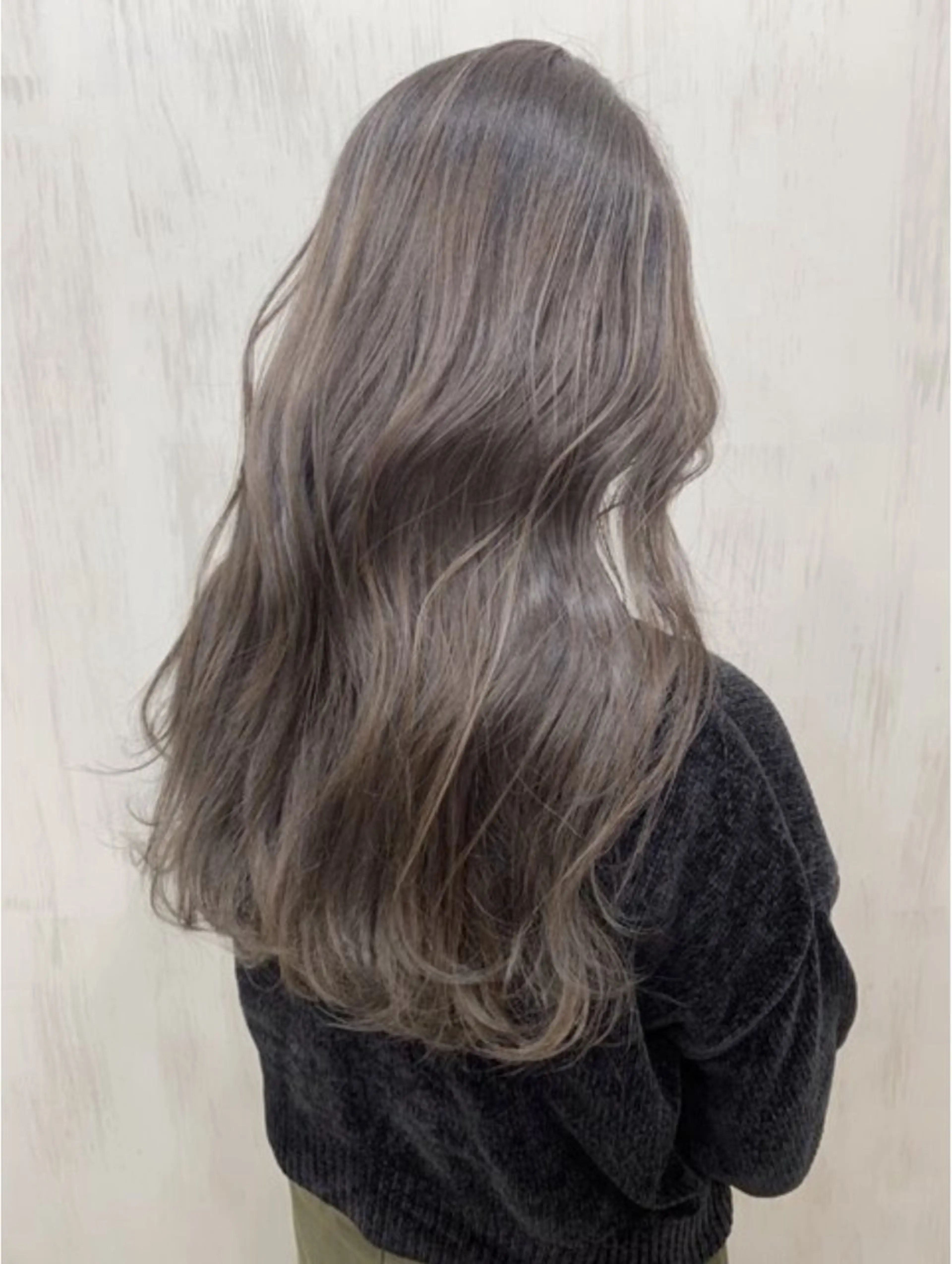 ロング カラー アッシュ アッシュブラウン ブラウンカラー 京橋🫧七菜 /艶カラー/髪質改善のヘアスタイル