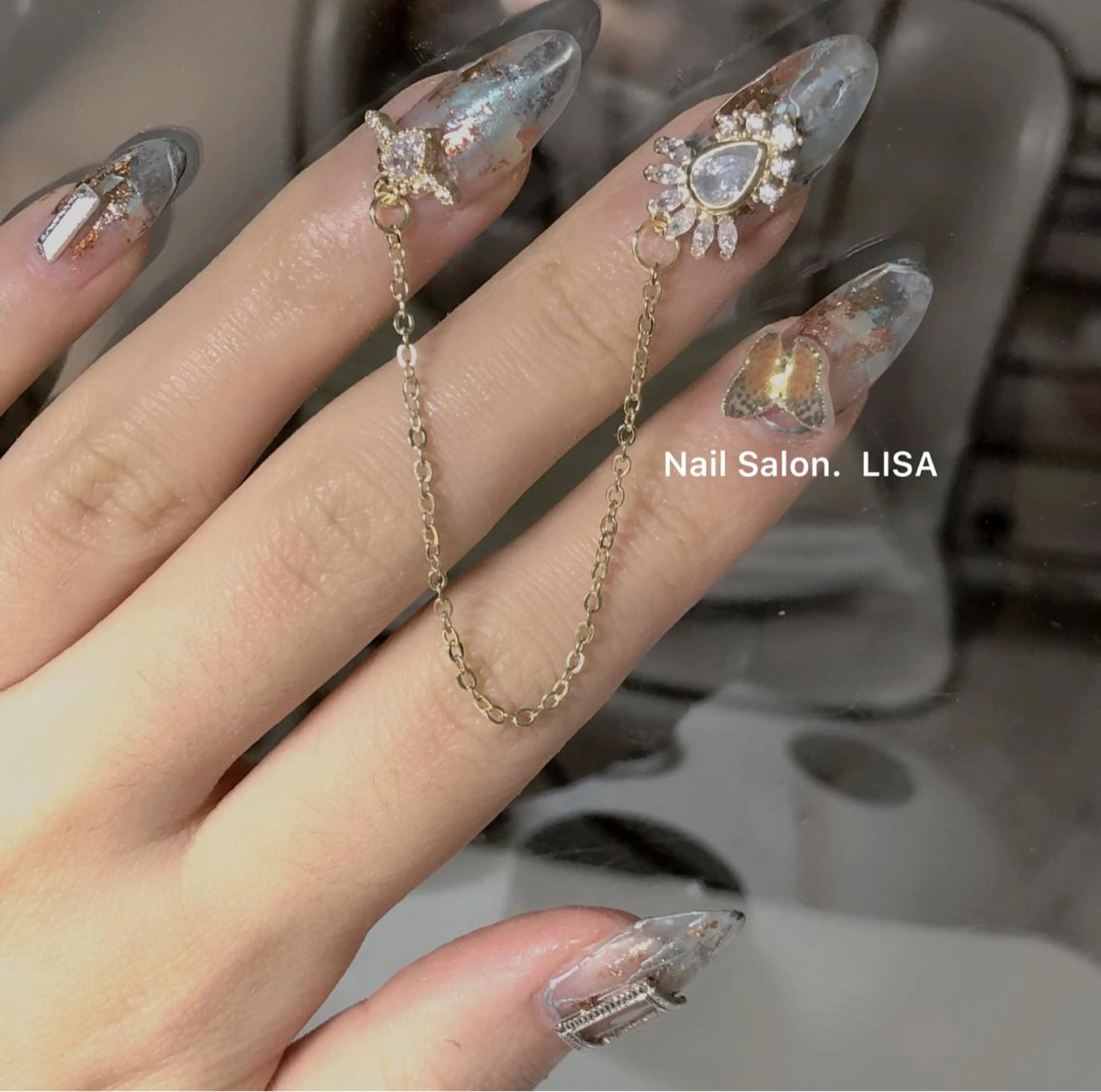 ネイル アートネイル スカルプネイル 🎀 RI🎀のネイルデザイン