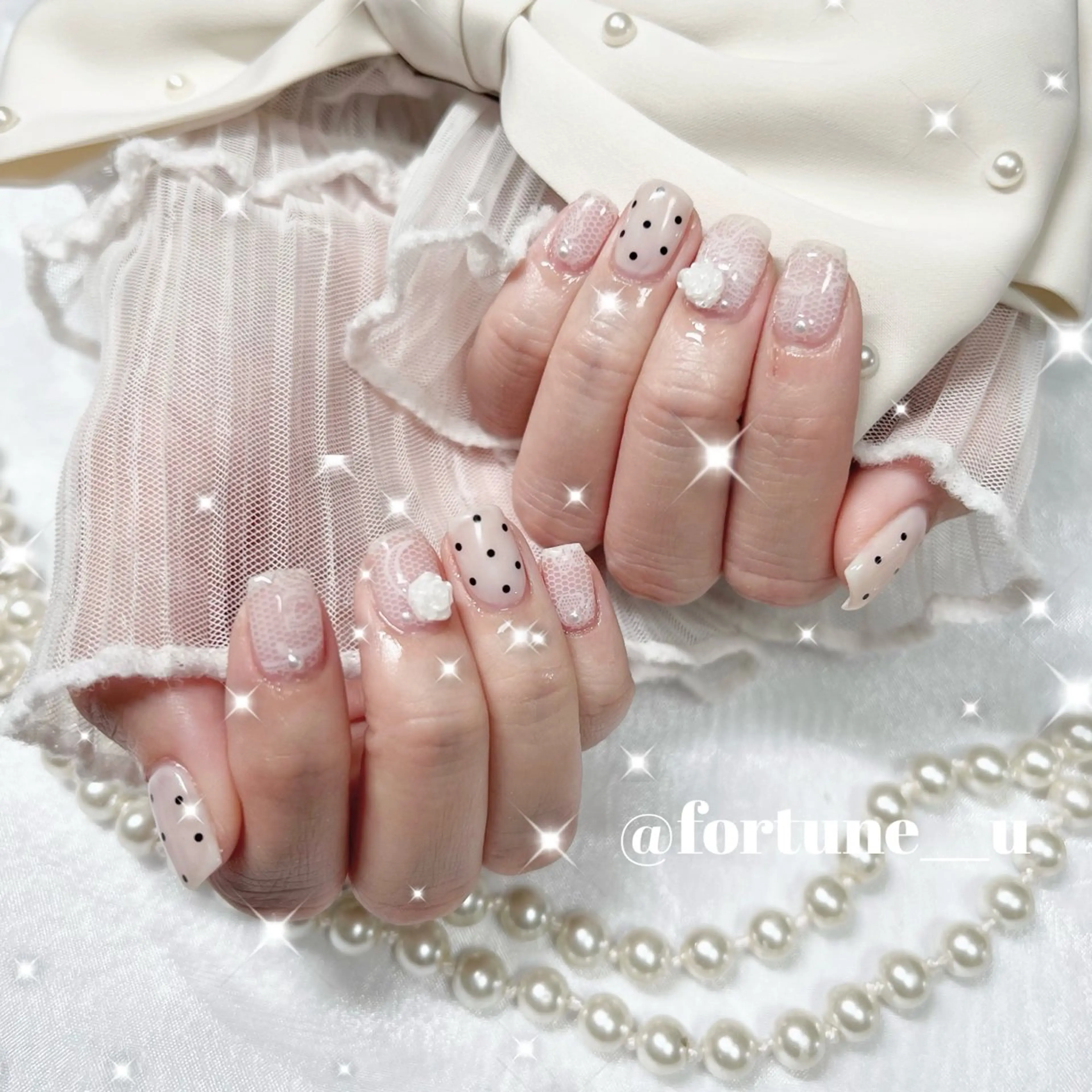 ネイル チークネイル ガーリー 韓国ネイル 持ち込み オフィスネイル ハンドネイル 💜 Yuuna💜のネイルデザイン