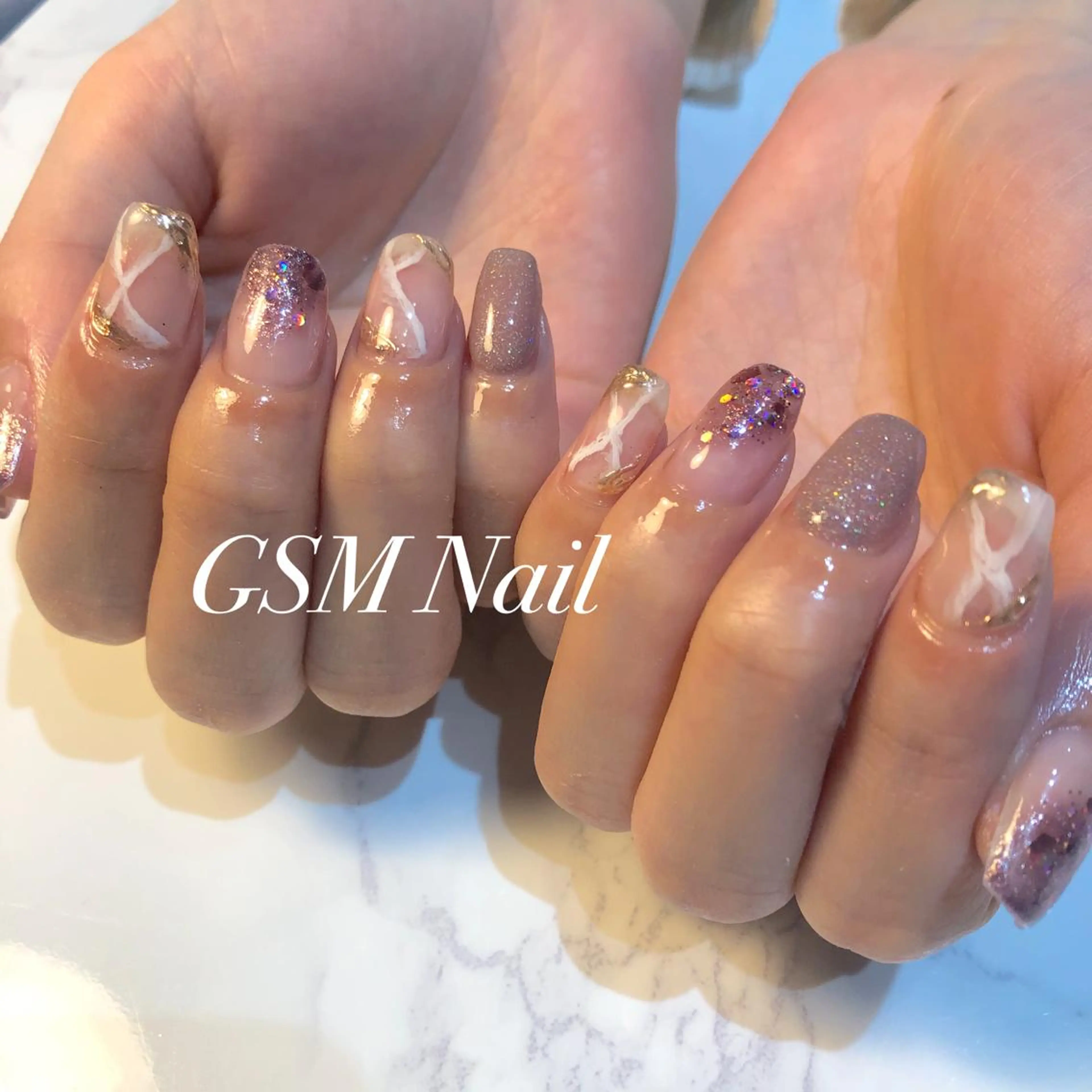 ネイル アートネイル 持ち込み ハンドネイル nail salon GSMのネイルデザイン