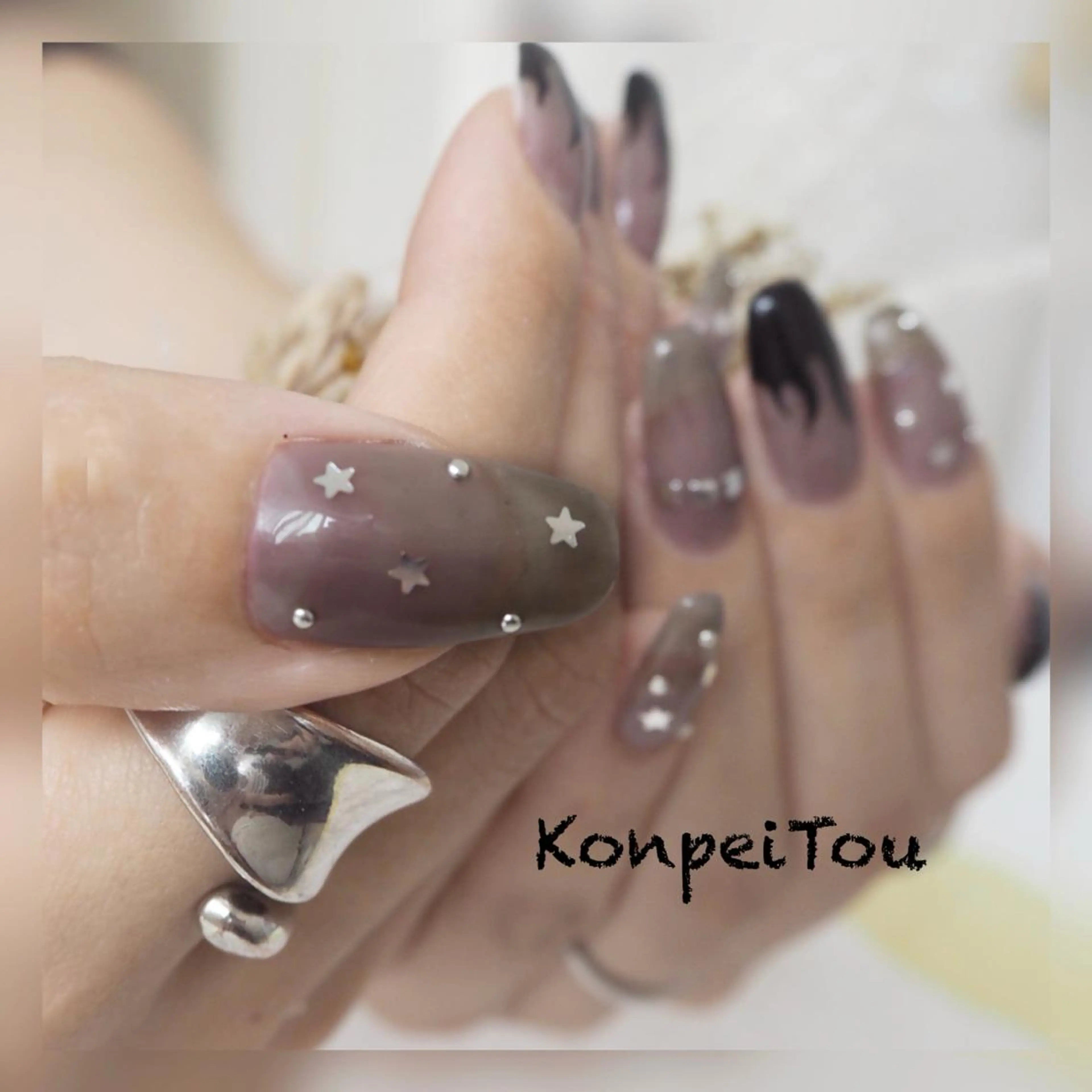 ネイル ジェルネイル ハンドネイル おうちのネイルサロン　konpeiTou〜こんぺいとう〜所属・おうちのネイルサロン KonpeiTouのネイルデザイン