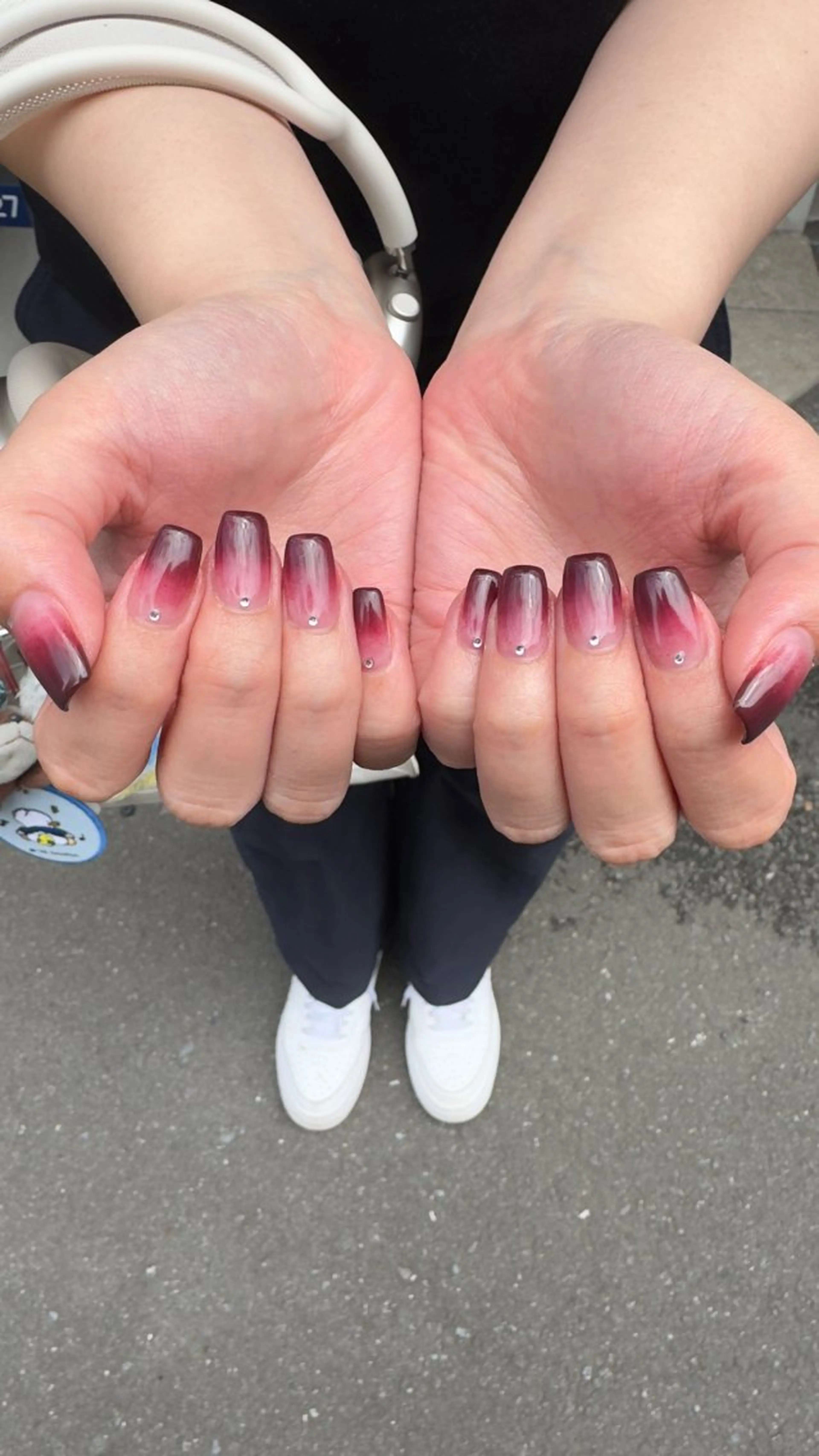 ネイル フラッシュネイル ホログラムネイル 韓国ネイル ラメ(グリッター) ラメグラデーション ハンドネイル MH_ Nailのネイルデザイン