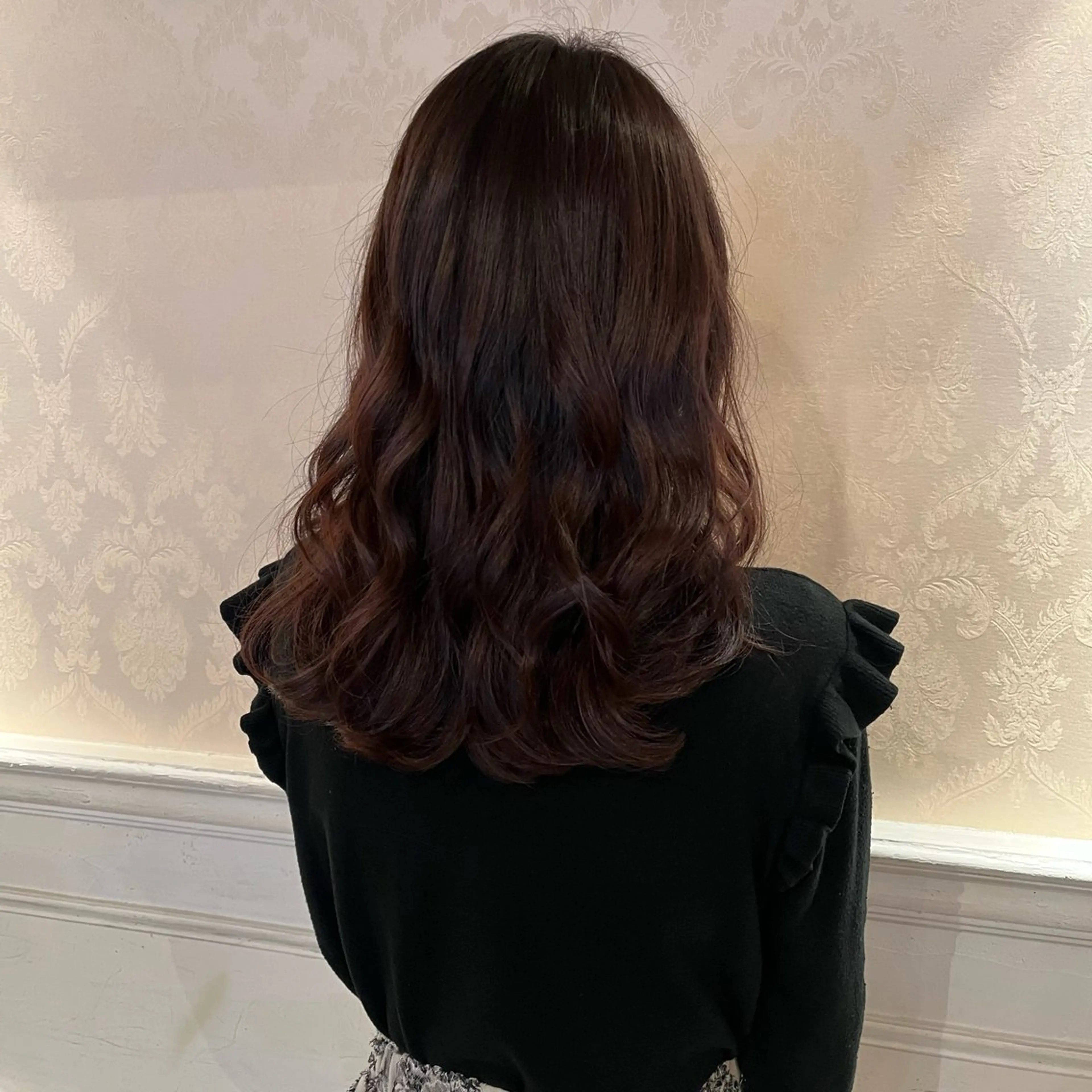 セミロング カット ヘアカラー トリートメント 髪質改善/shuki 韓国/代表取締役のヘアスタイル