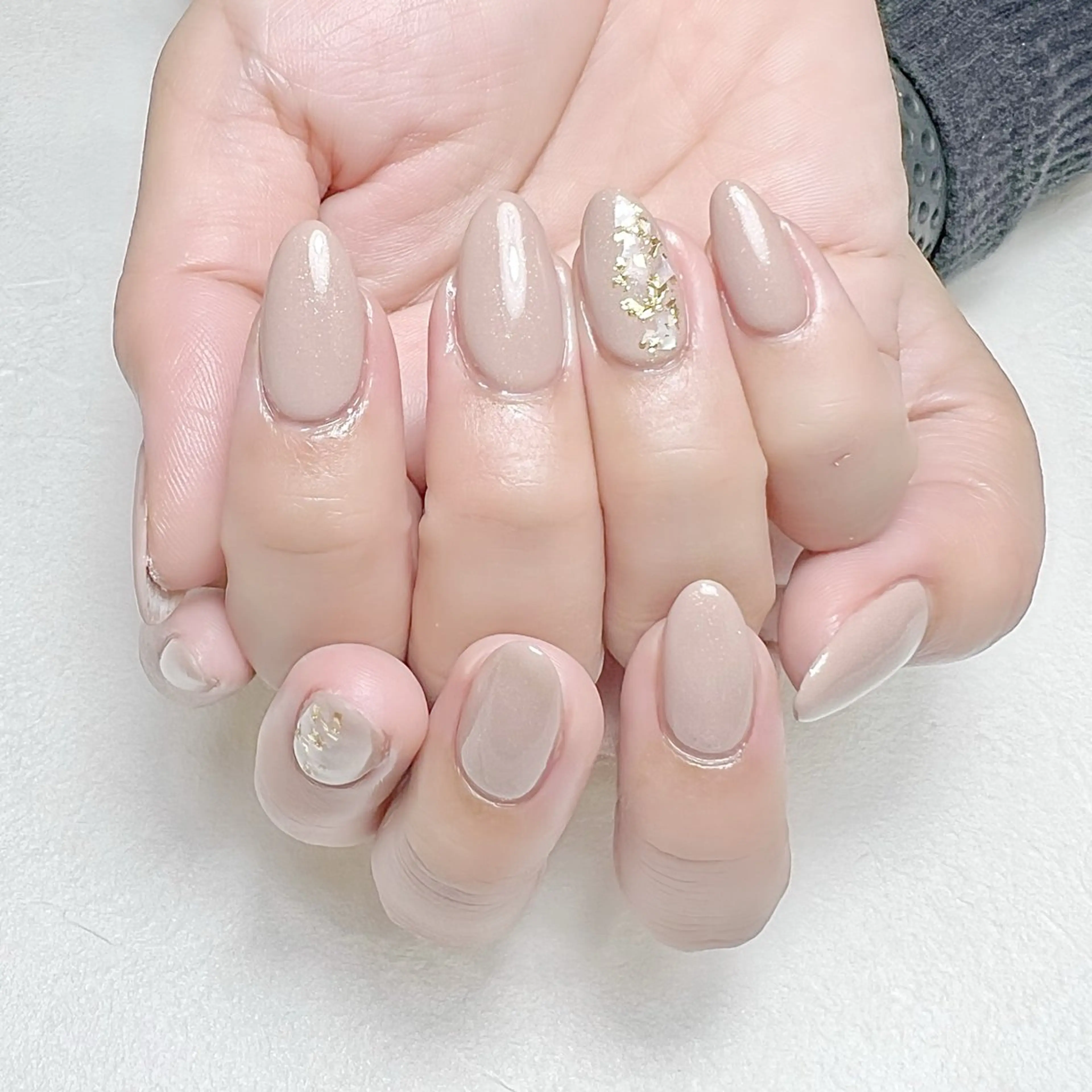 ネイル ブラウン オフィスネイル ワンカラーネイル rouse nail RISATOのネイルデザイン