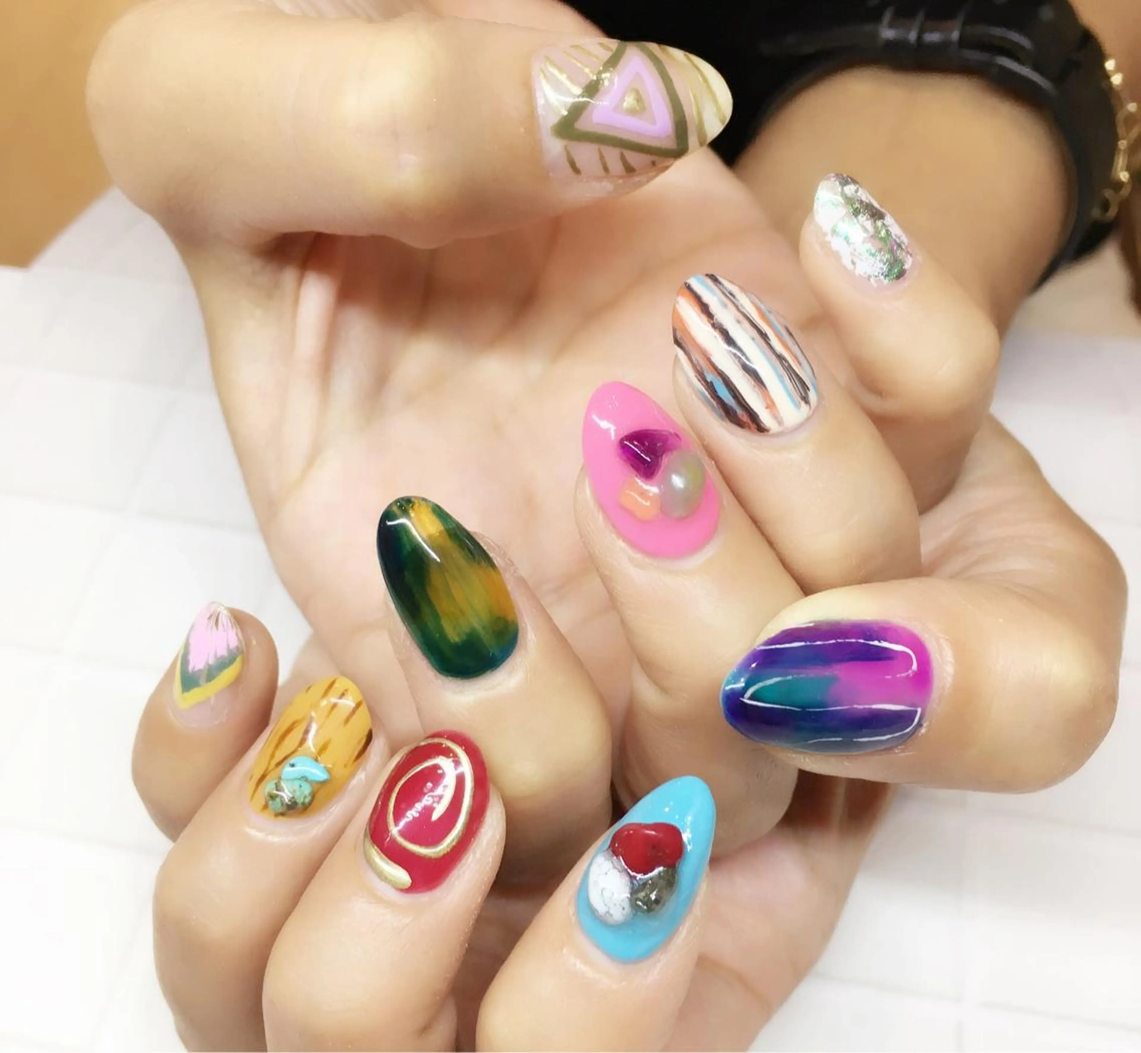 ネイル アートネイル ジェルネイル ニュアンスネイル nail salon Soeurのネイルデザイン