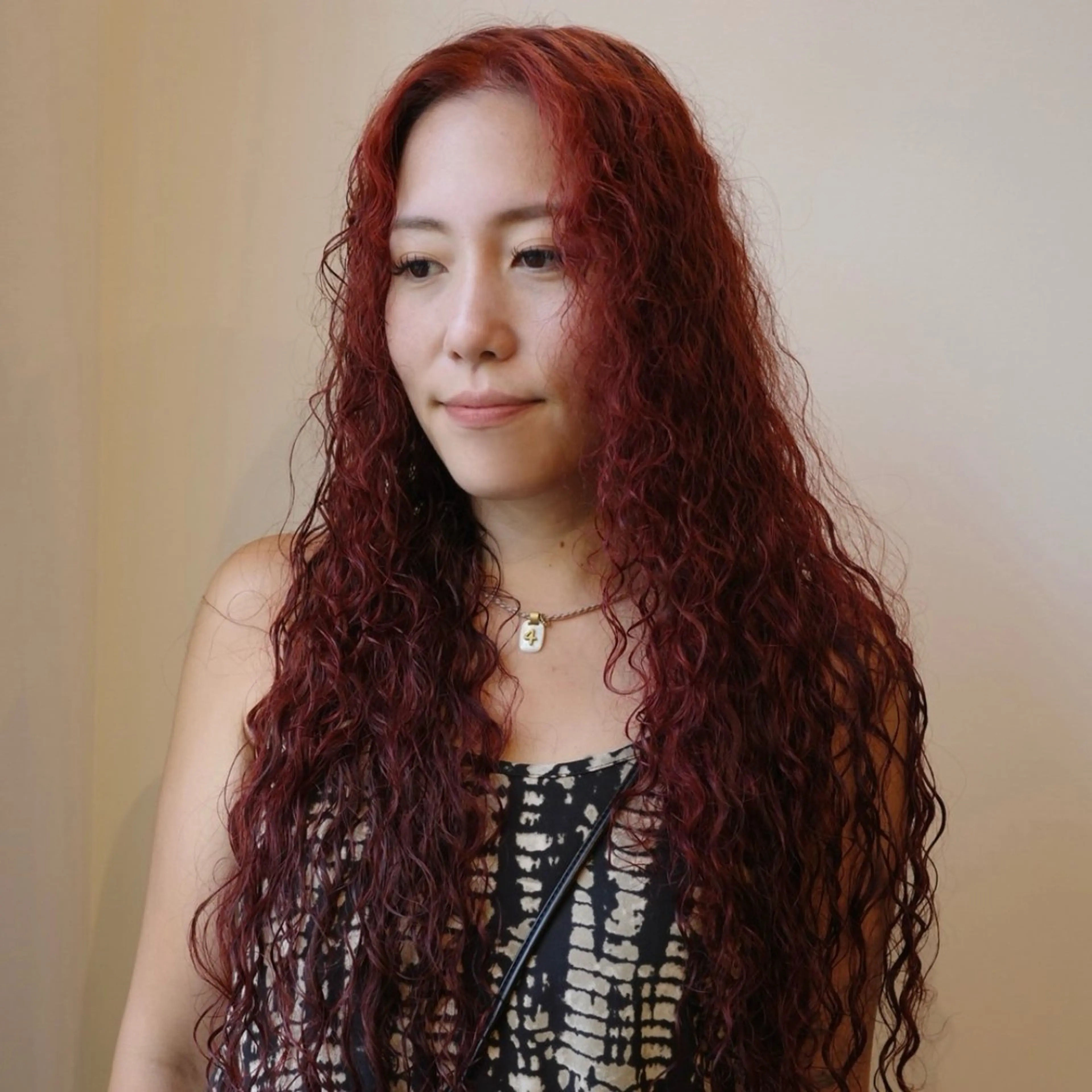 ロング カラー オレンジ レッドカラー ヘアカラー arisa/暖色 /伏見/レイヤーのヘアスタイル