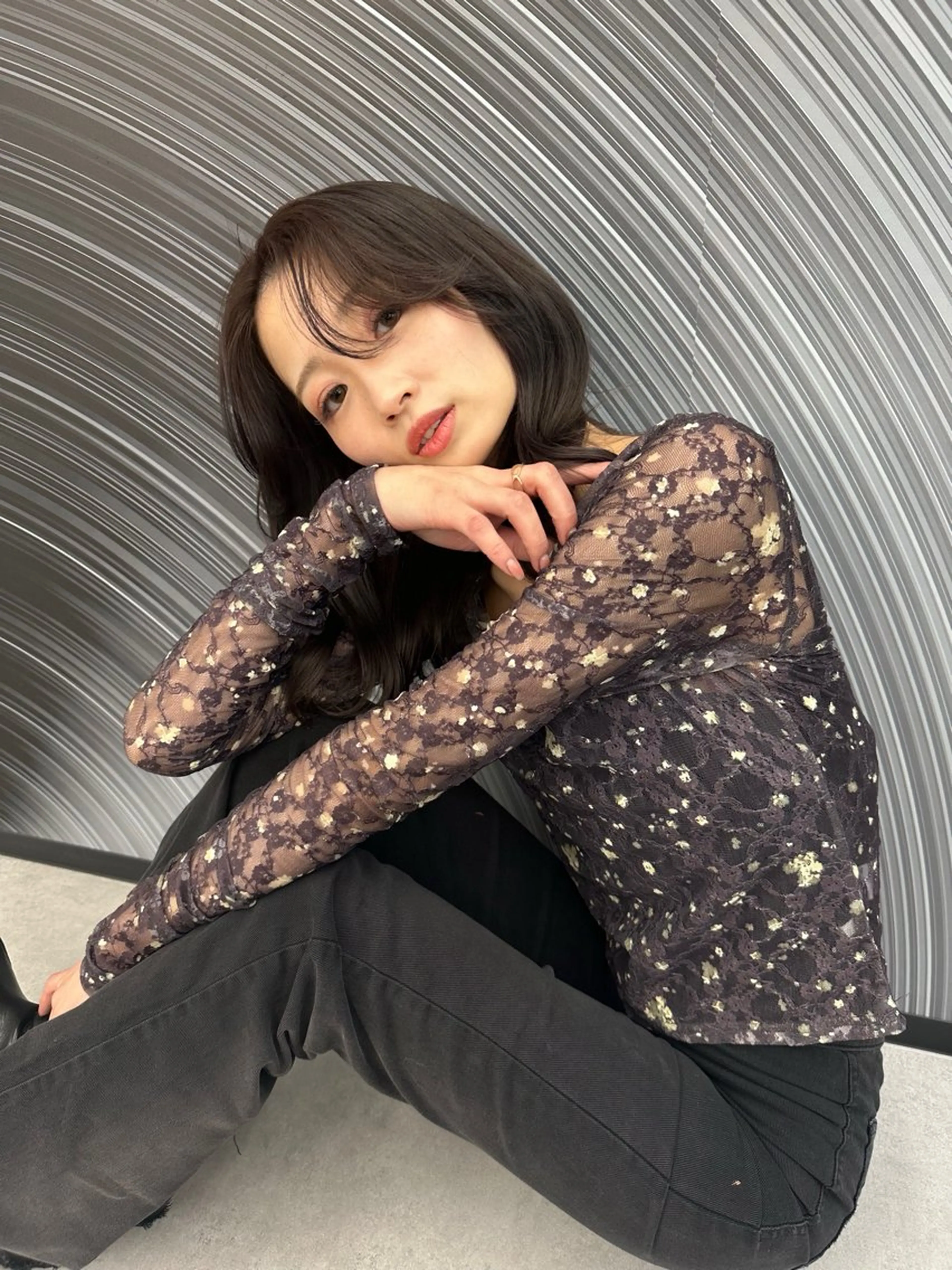 ロング カラー Ardore 韓国風カラー大阪のヘアスタイル