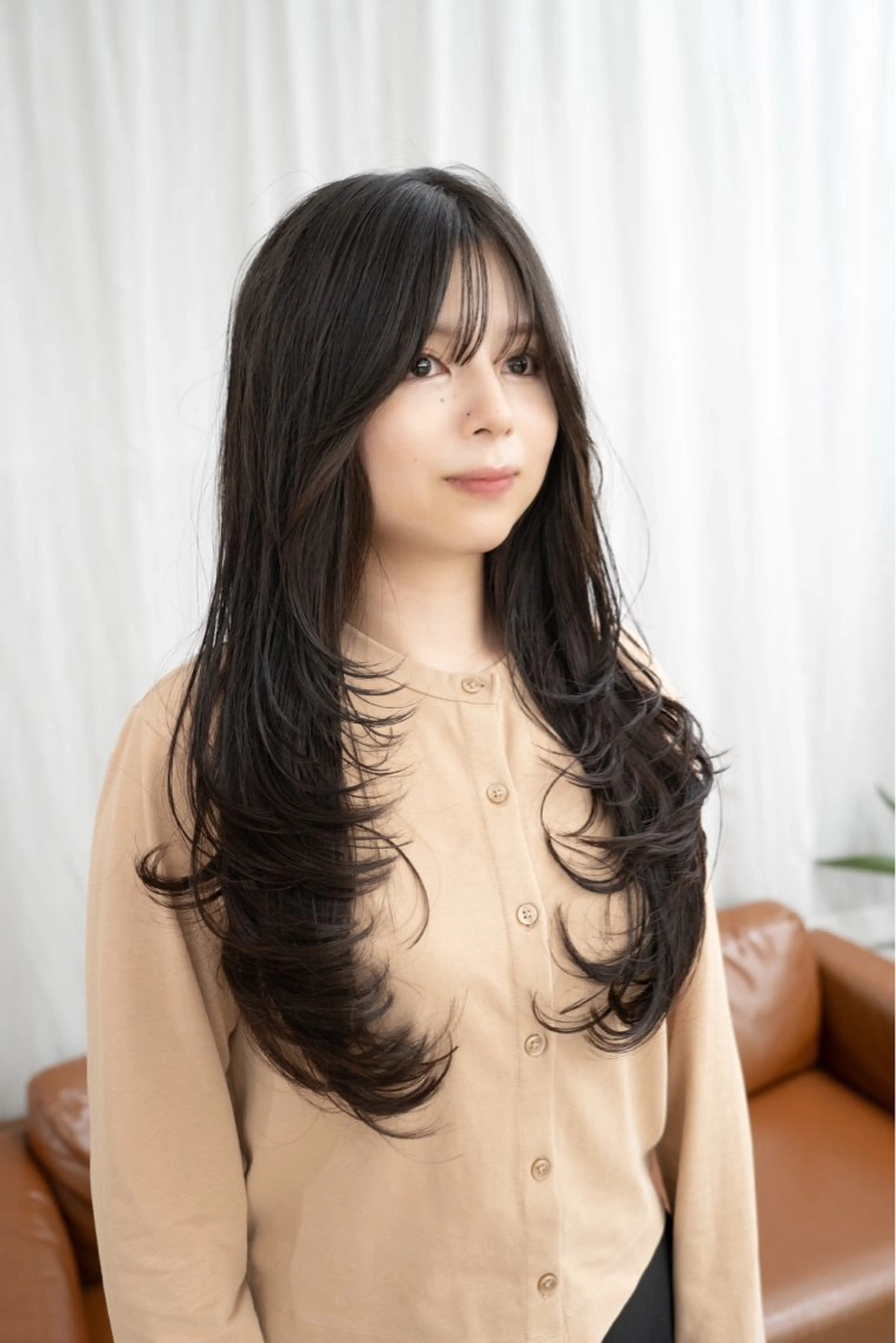 ロング レイヤーカット ロング カット トリートメント 瀬長なおみ U too e'sのヘアスタイル