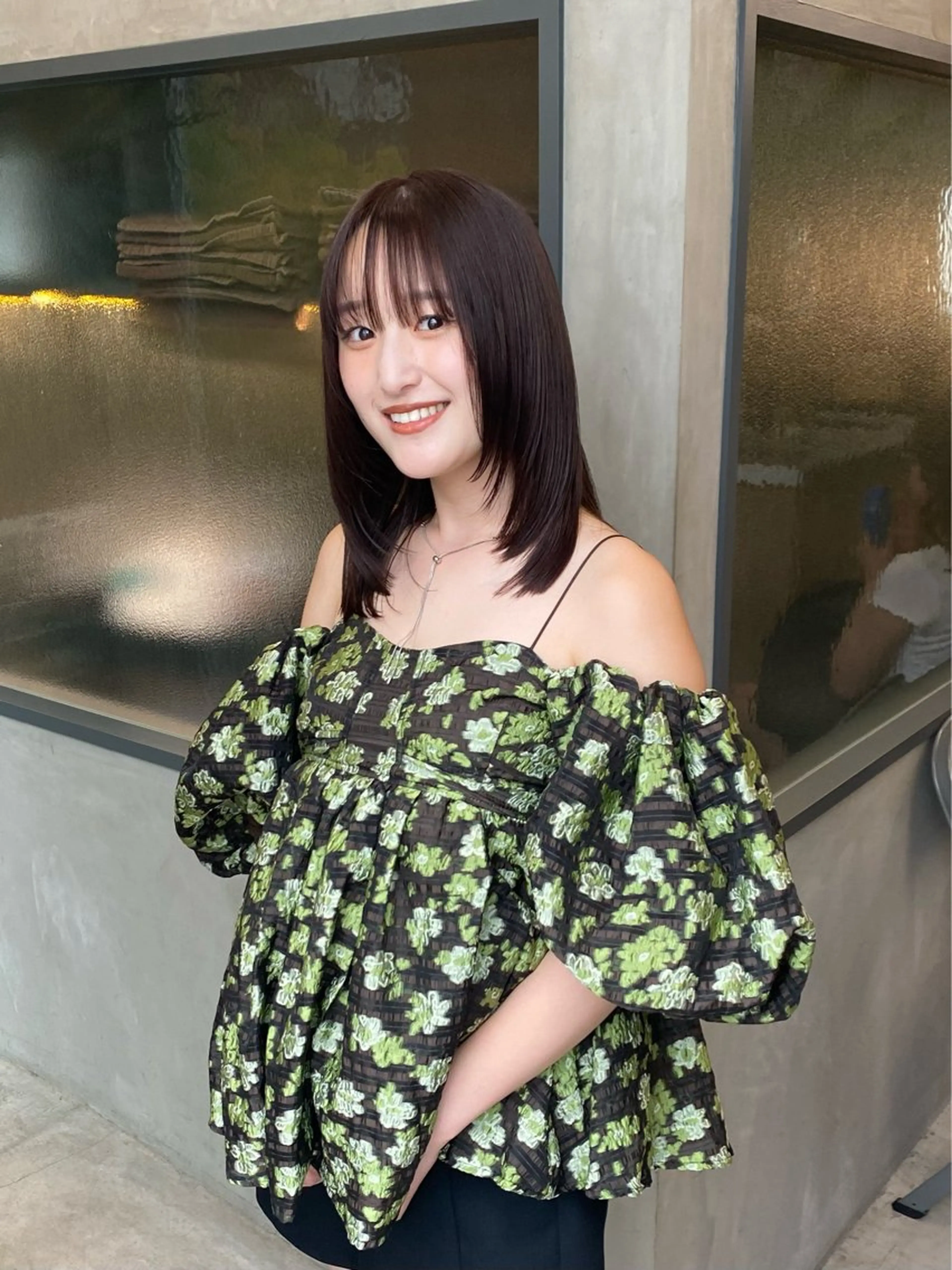 セミロング カラー カット ヘアカラー トリートメント 村田 りょうやのヘアスタイル