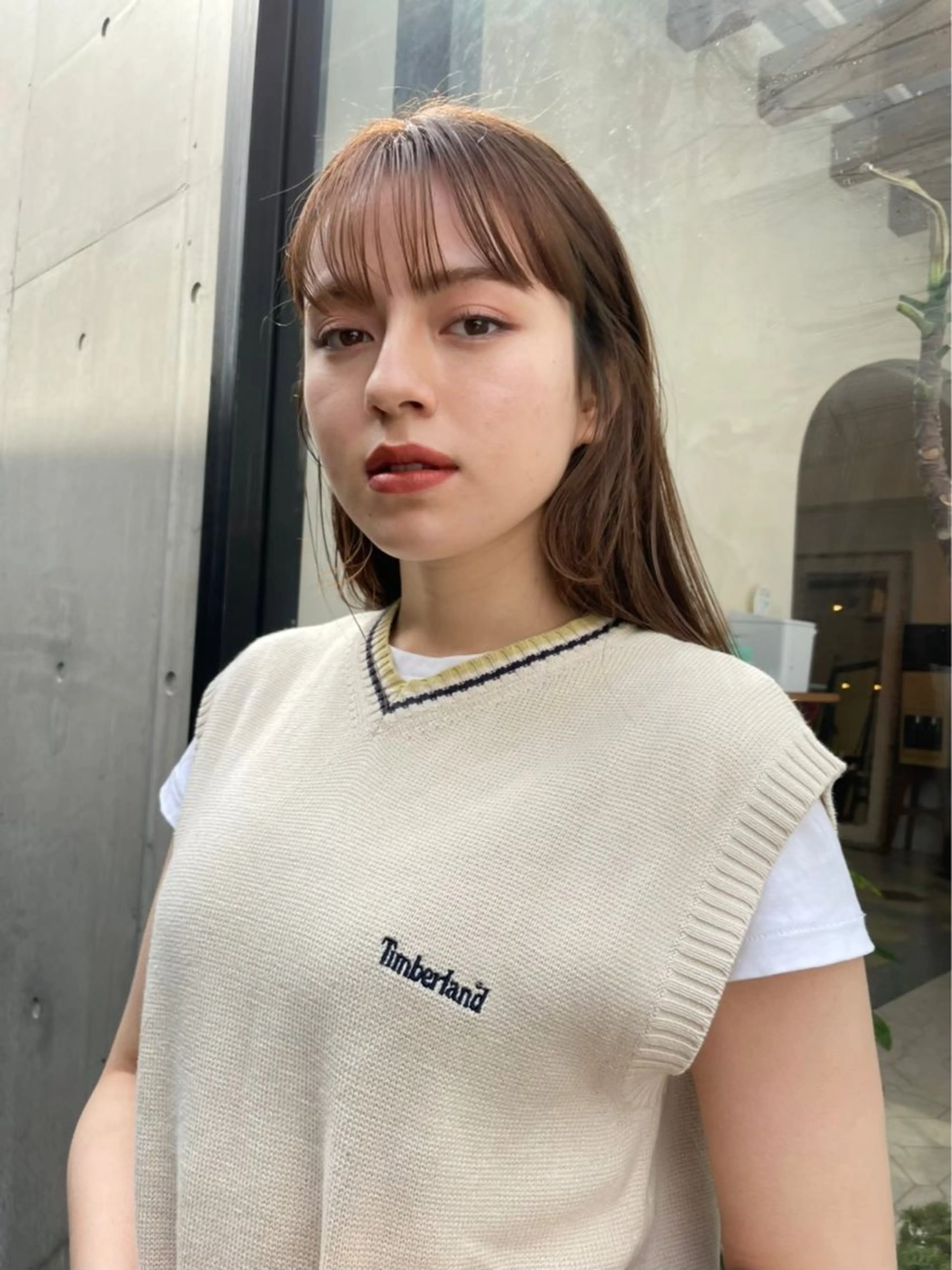 ミディアム カット ヘアカラー 柳川沙羅 🌿透明感カラーのヘアスタイル