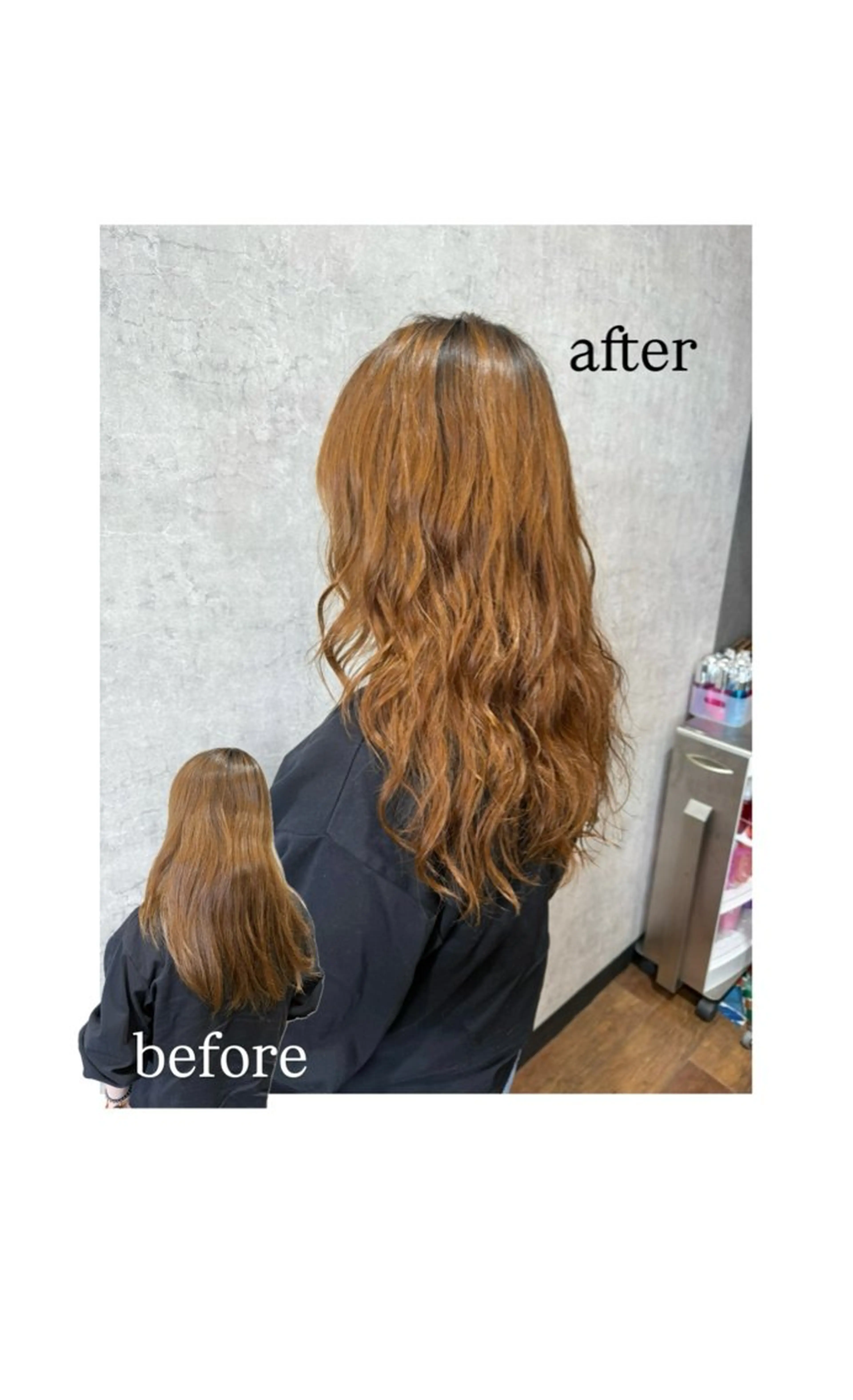 ミディアム パーマ カット パーマ 松本 希愛のヘアスタイル