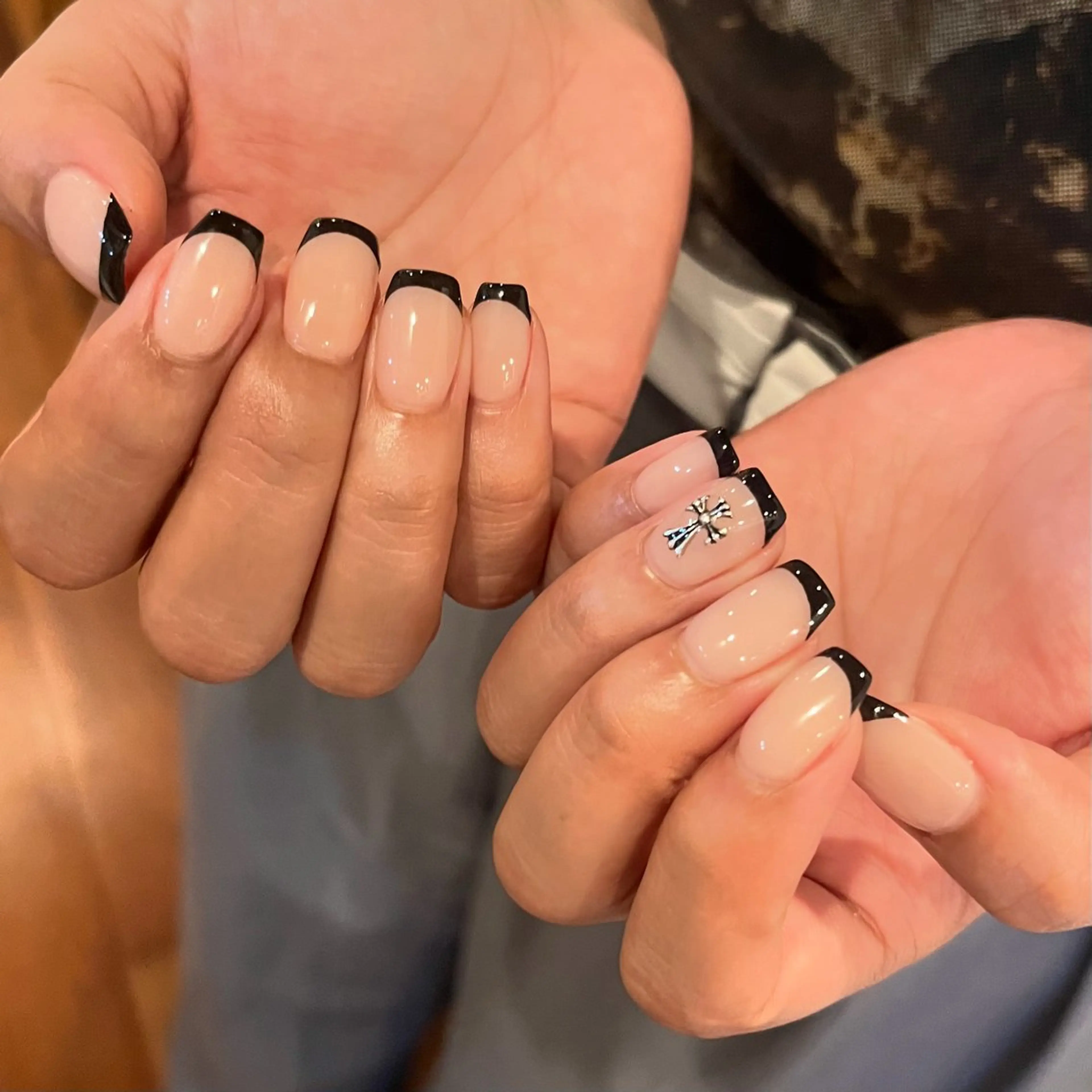 【付け替えオフ無料】フレンチネイル(ベース込み)⭐️の写真