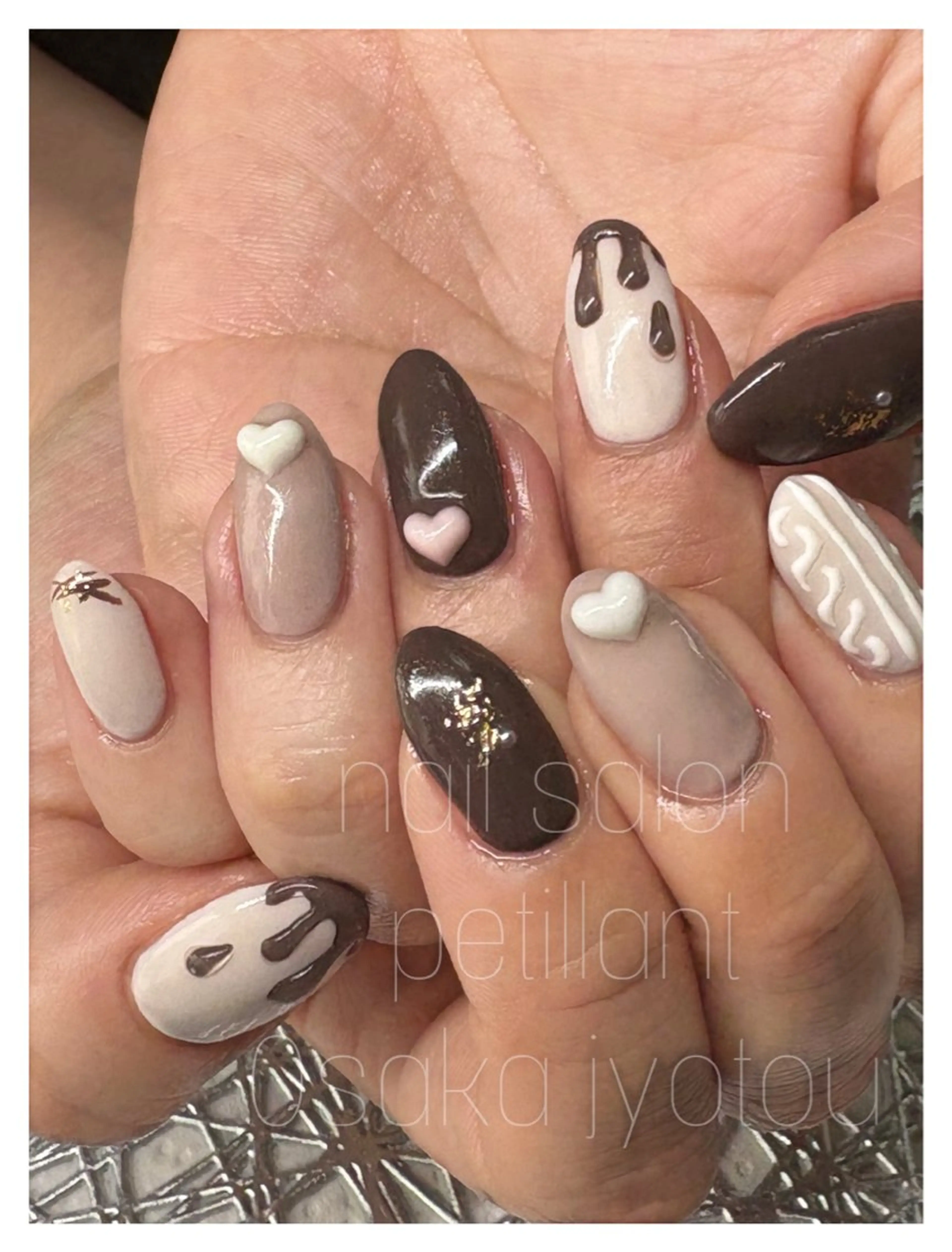 ネイル アートネイル 春ネイル バレンタイン ハンドネイル ハンドケア petillant所属・nail salon petillantのネイルデザイン