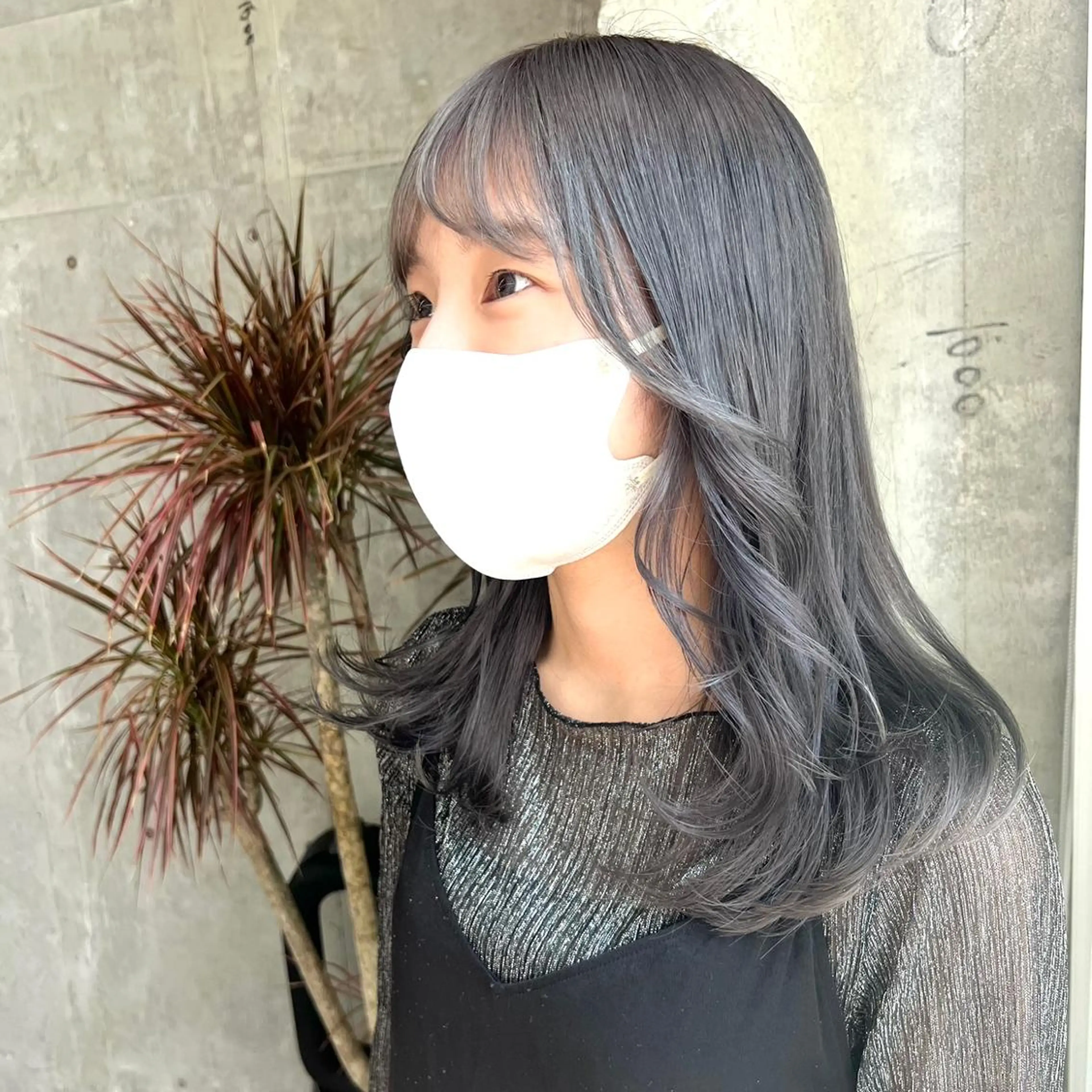 セミロング カラー グレージュ 韓国ヘア /男女❄️ 細江 美紅のヘアスタイル