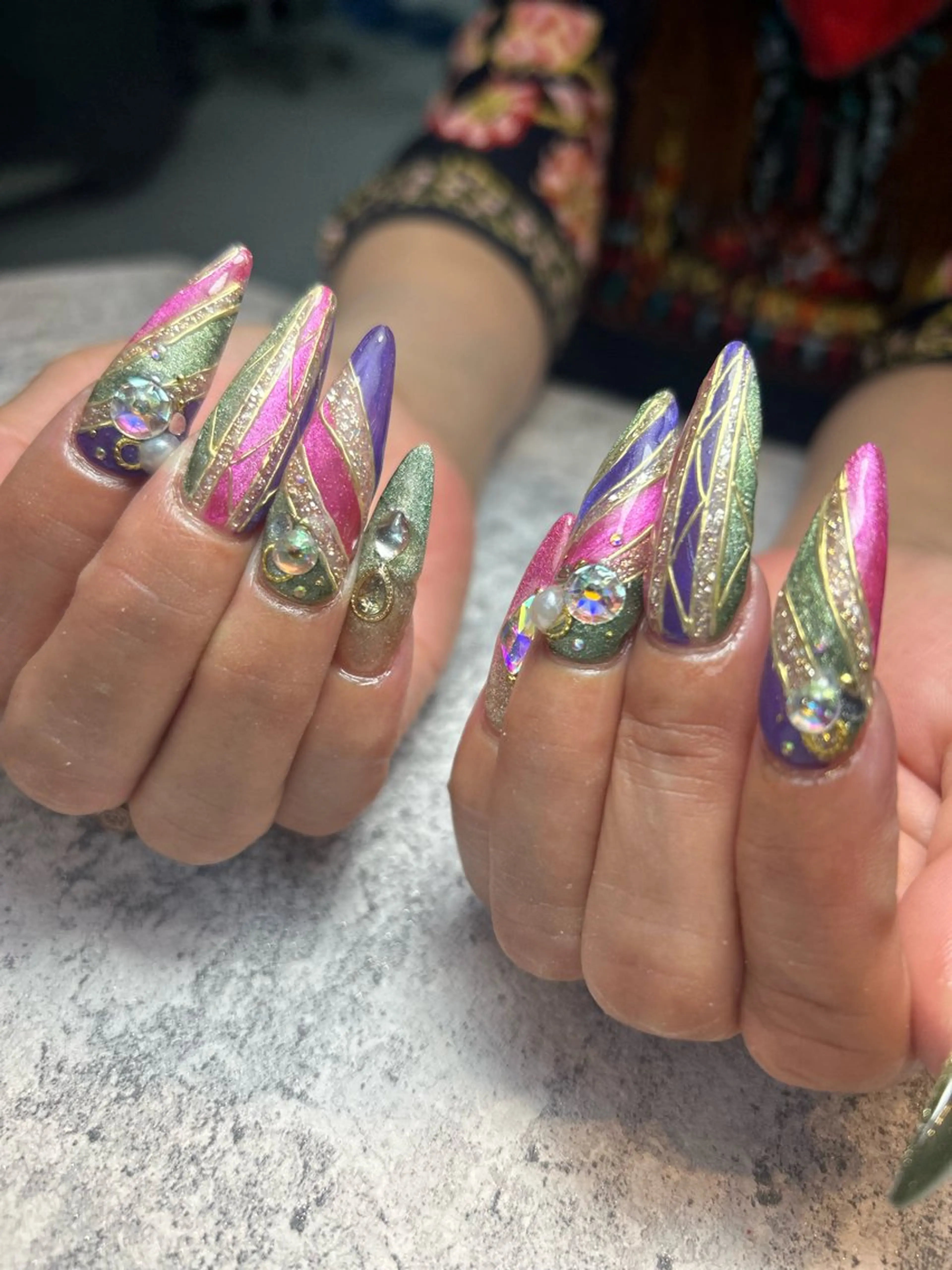 ネイル ロングネイル スカルプネイル ネイルサロンmuumii所属・東十条muumii ネイルまつ毛のネイルデザイン