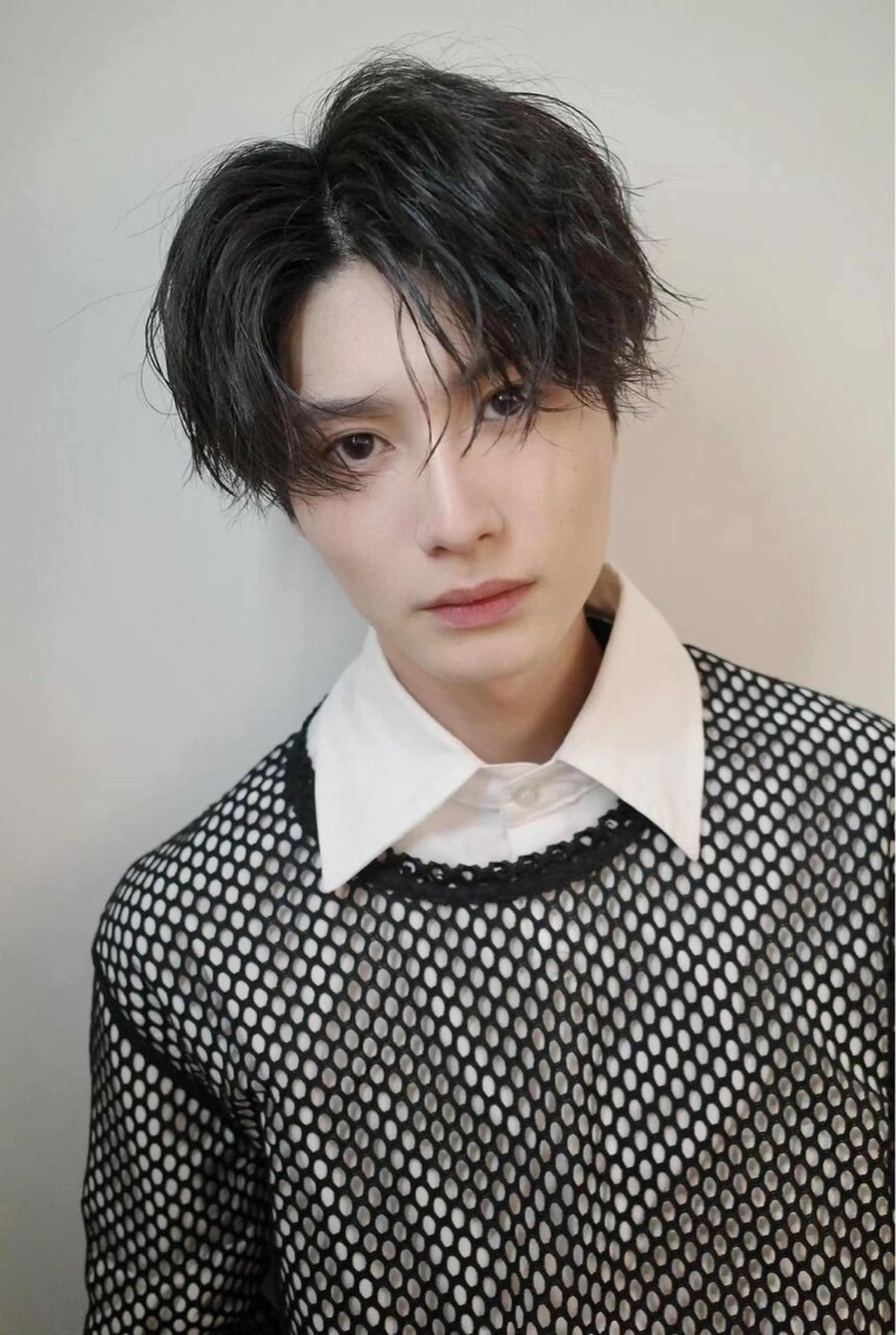 ショート パーマ メンズ メンズ韓国風 メンズパーマ 韓国風ヘア EXCIA 西梅田所属・曲がる縮毛矯正/ メンズヘア/神農慶のヘアスタイル