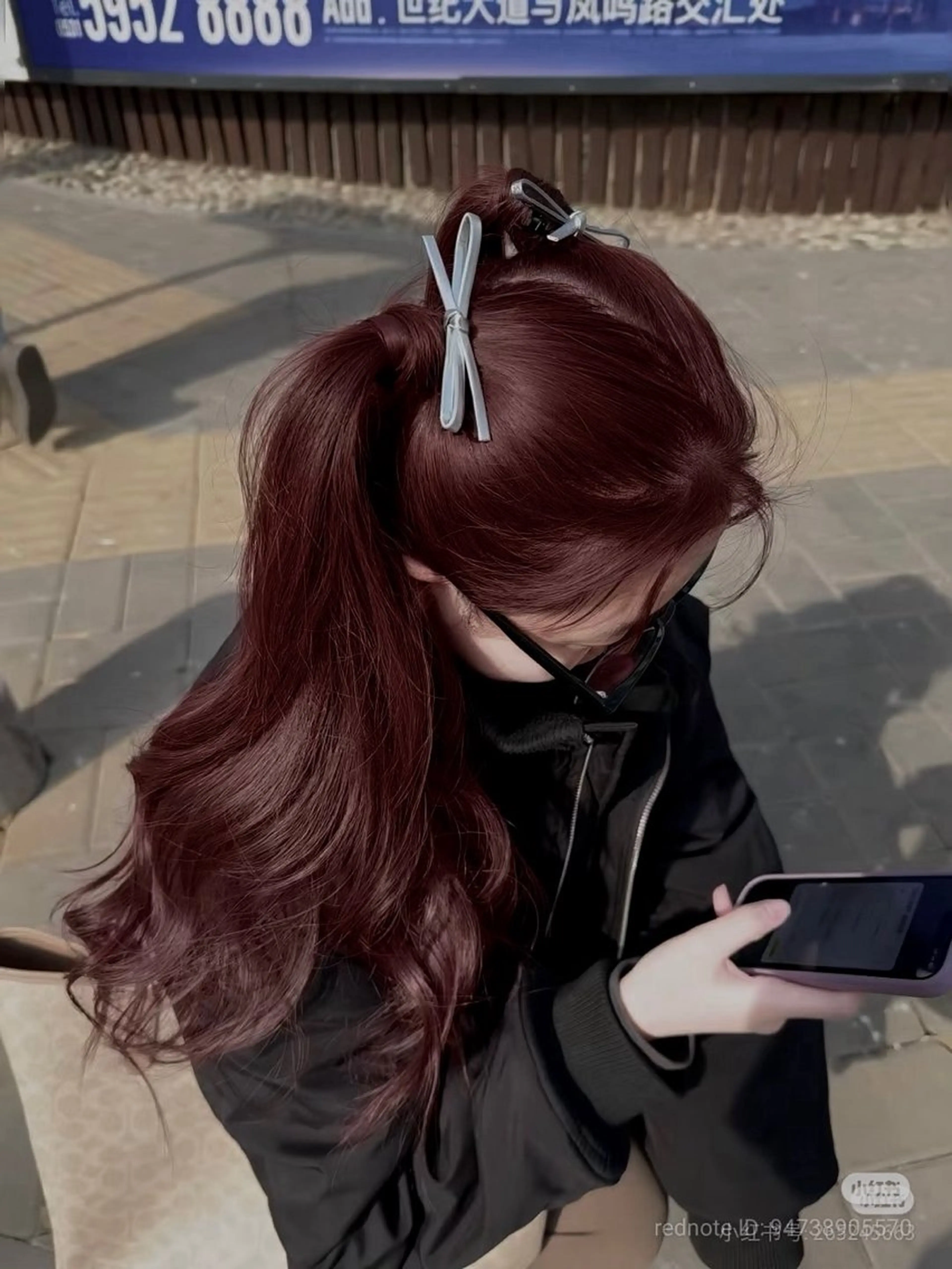 ロング カラー ヘアアレンジ ブラウンカラー ピンクカラー ピンクブラウン カット ヘアカラー トリートメント ヘッドスパ ヘアセット 💎韓国/ レイヤー カット/ 暖色🫧のヘアスタイル