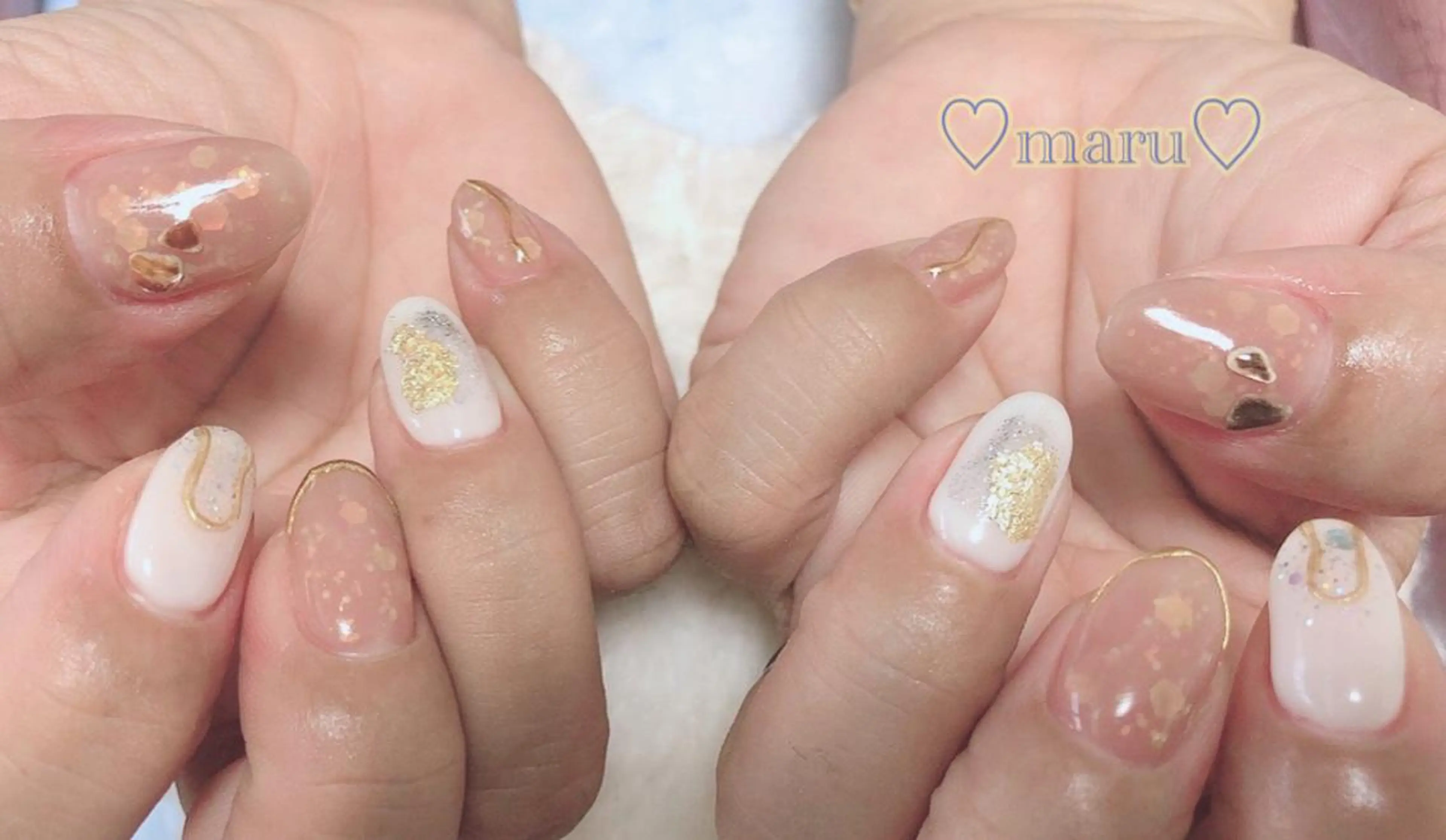 ネイル ハンドネイル フットネイル まるみ ♡のネイルデザイン