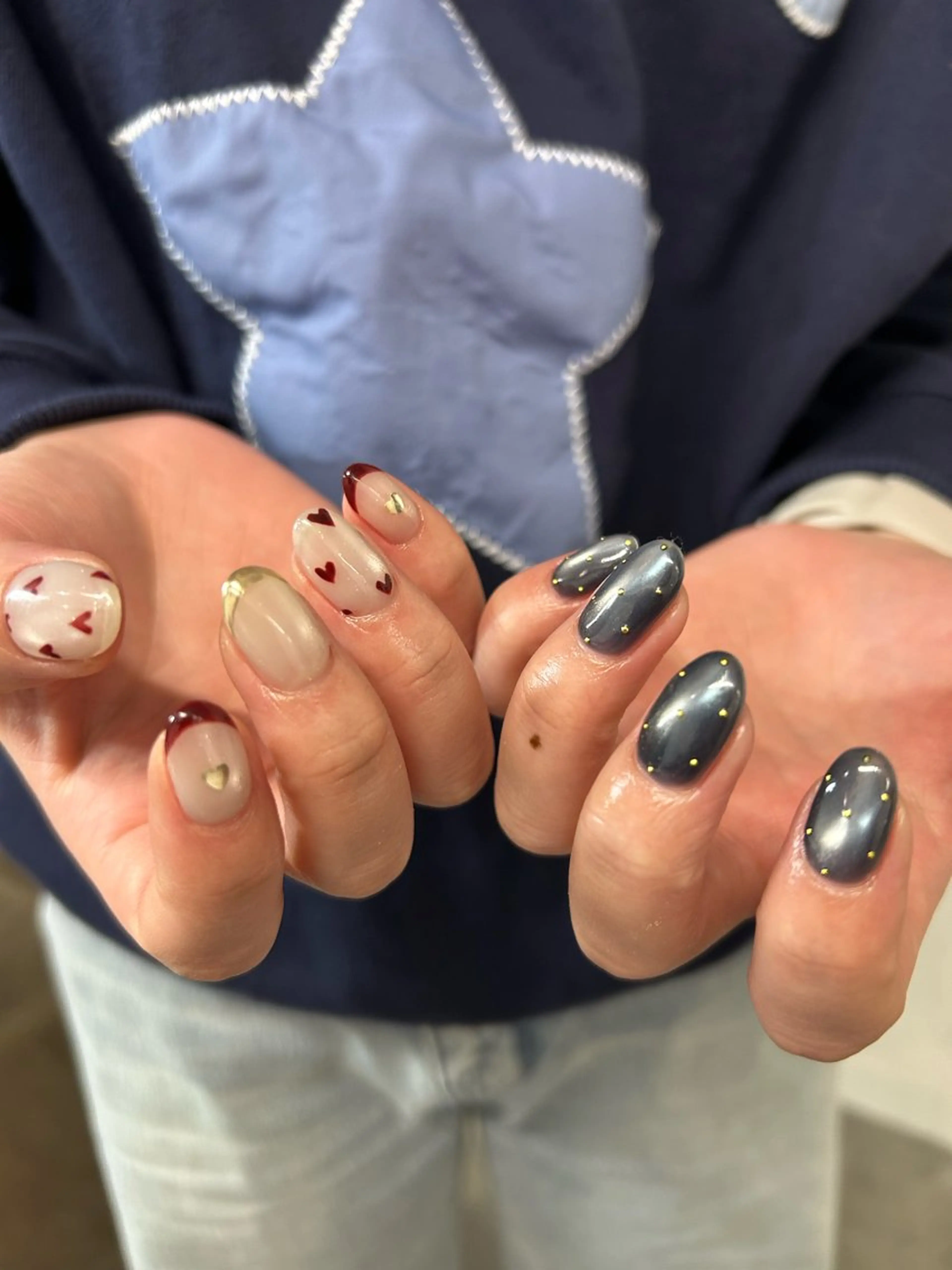 ネイル バレンタイン 木戸 有佐のネイルデザイン