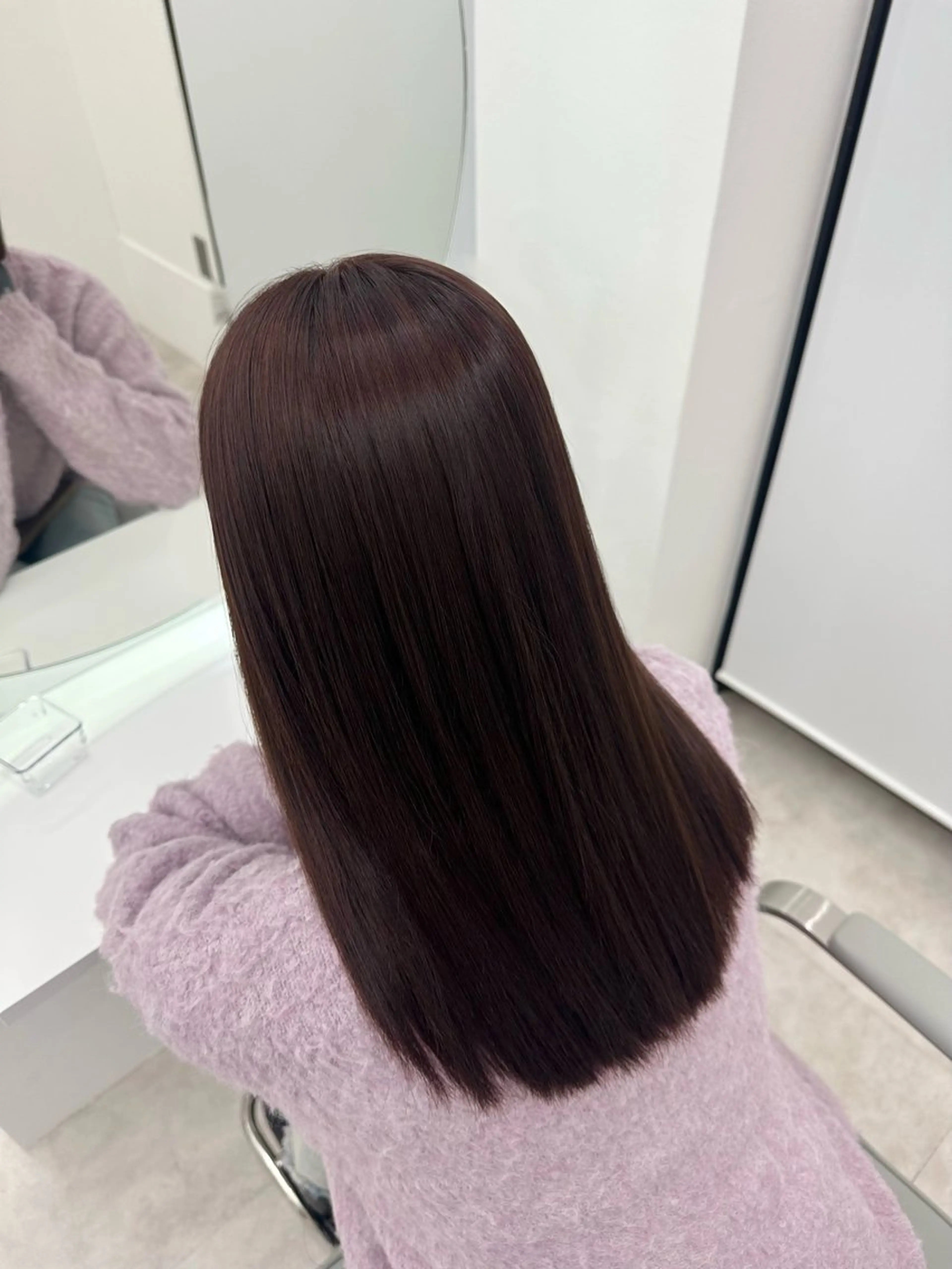 ロング 縮毛矯正 市川 栖々子のヘアスタイル