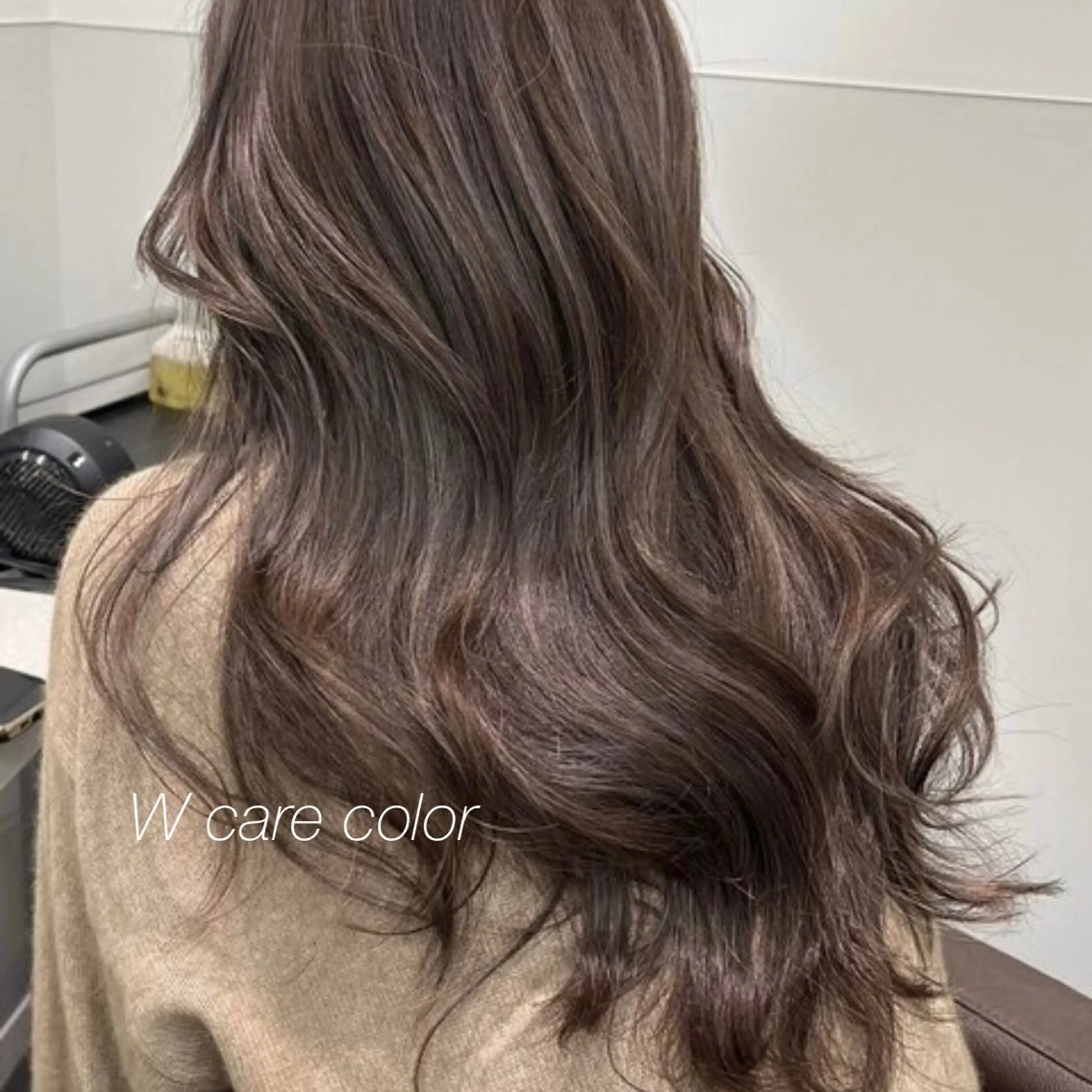 ロング ケアカラー 韓国風ヘア synergy men's hair所属・kanon本厚木 シースルーマッシュのヘアスタイル