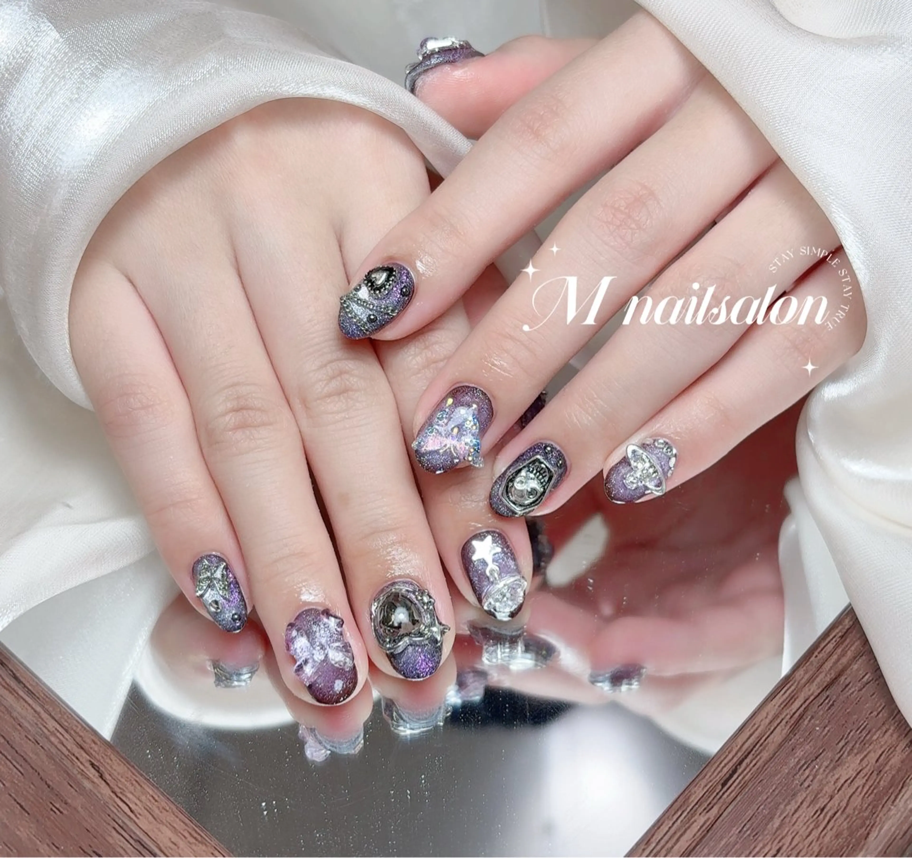 ネイル ハンドネイル M🌷nail 長さだし専門店のネイルデザイン