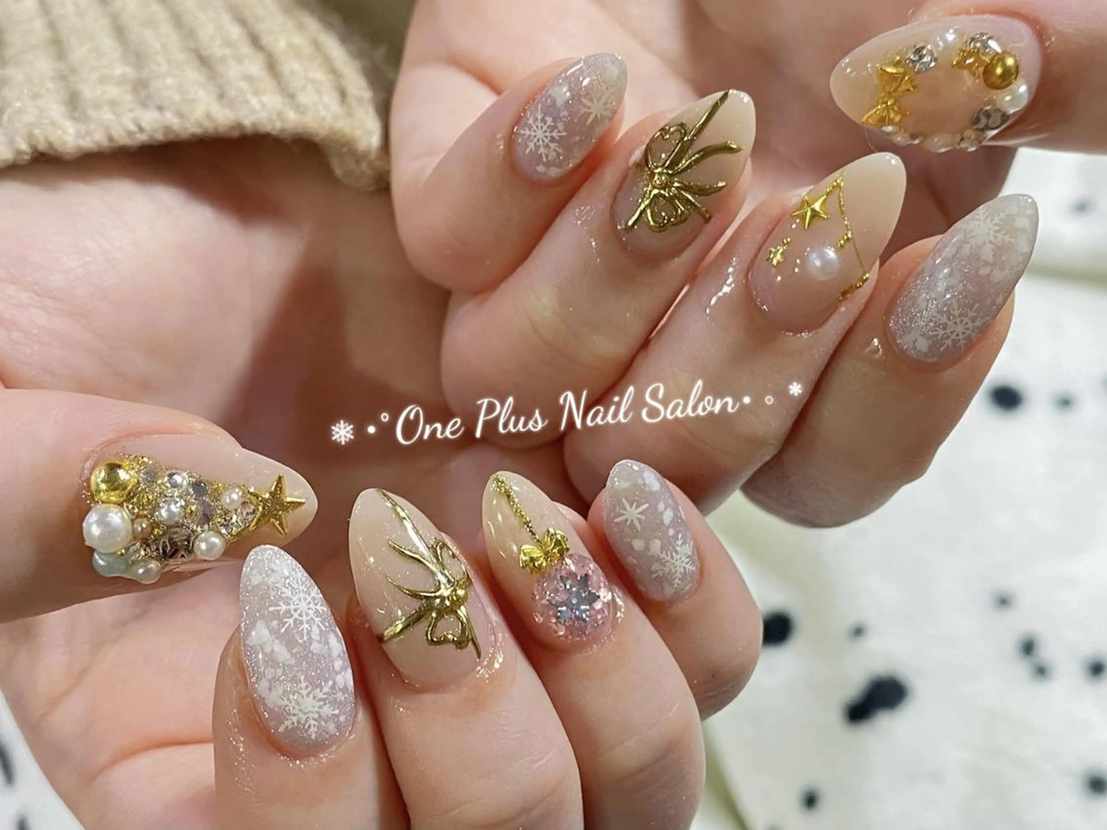 ネイル アートネイル 長さ出し フレンチネイル ガーリー ハート Niki ニキのネイルデザイン