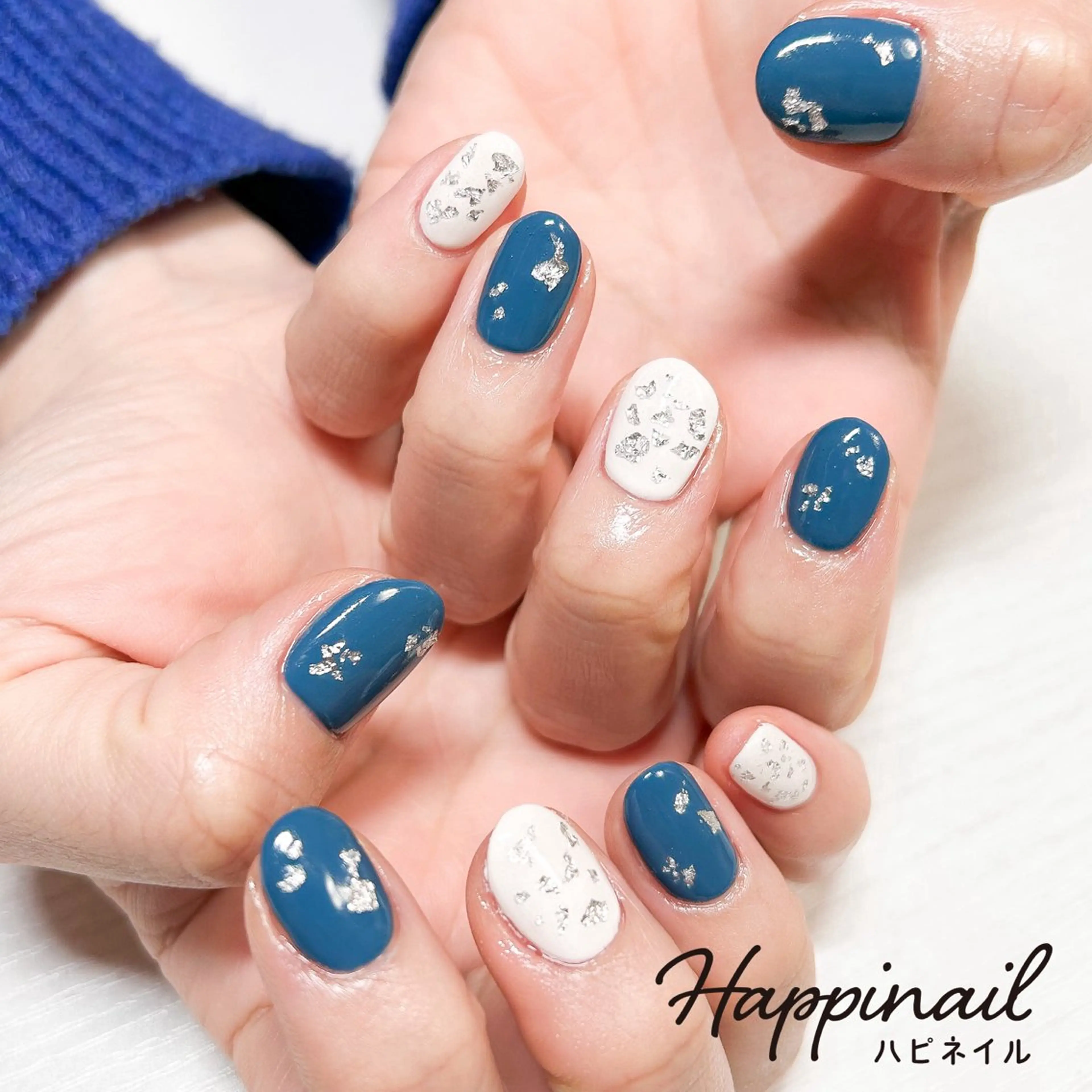 ネイル アートネイル ワンカラーネイル シンプルネイル ケアが得意なサロン Happinailのエステ・リラクイメージ