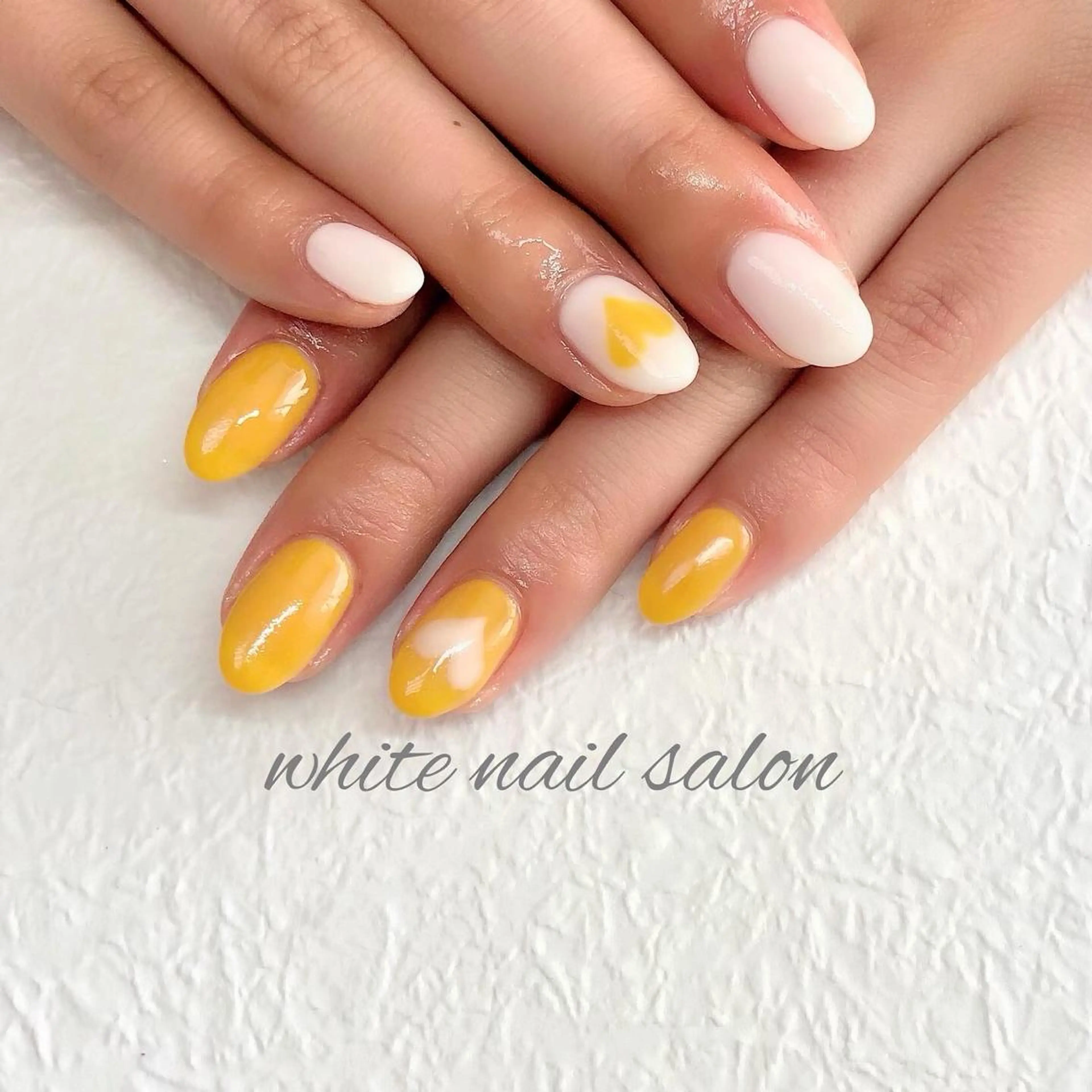 ネイル ジェルネイル ハードジェル 持ち込み ソフトジェル ハンドネイル white nail salonのネイルデザイン