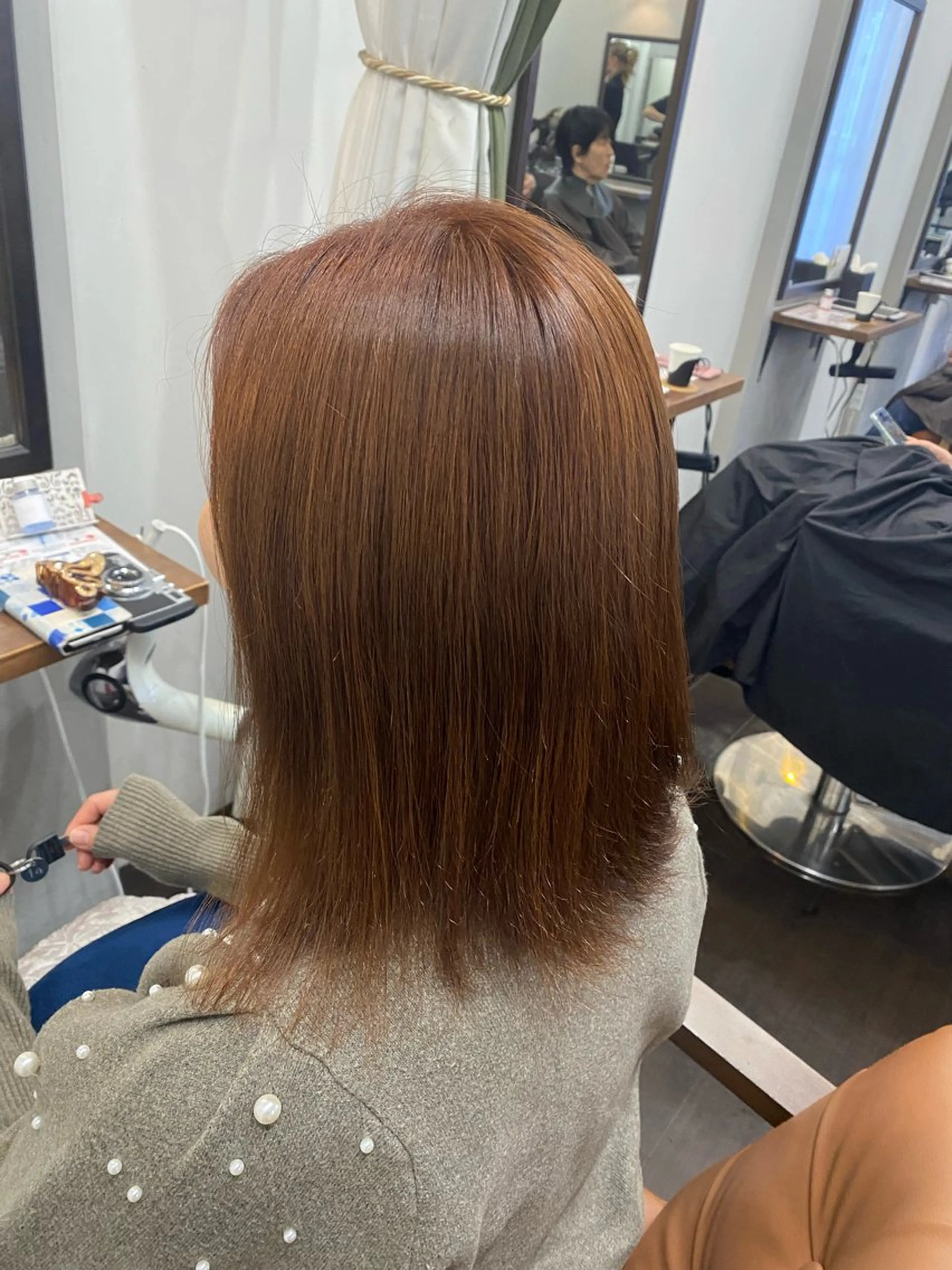 ミディアム カラー ヘアアレンジ 🍒ᩚ名駅/艶髪 縮毛矯正/あゆ🍒ᩚのヘアスタイル