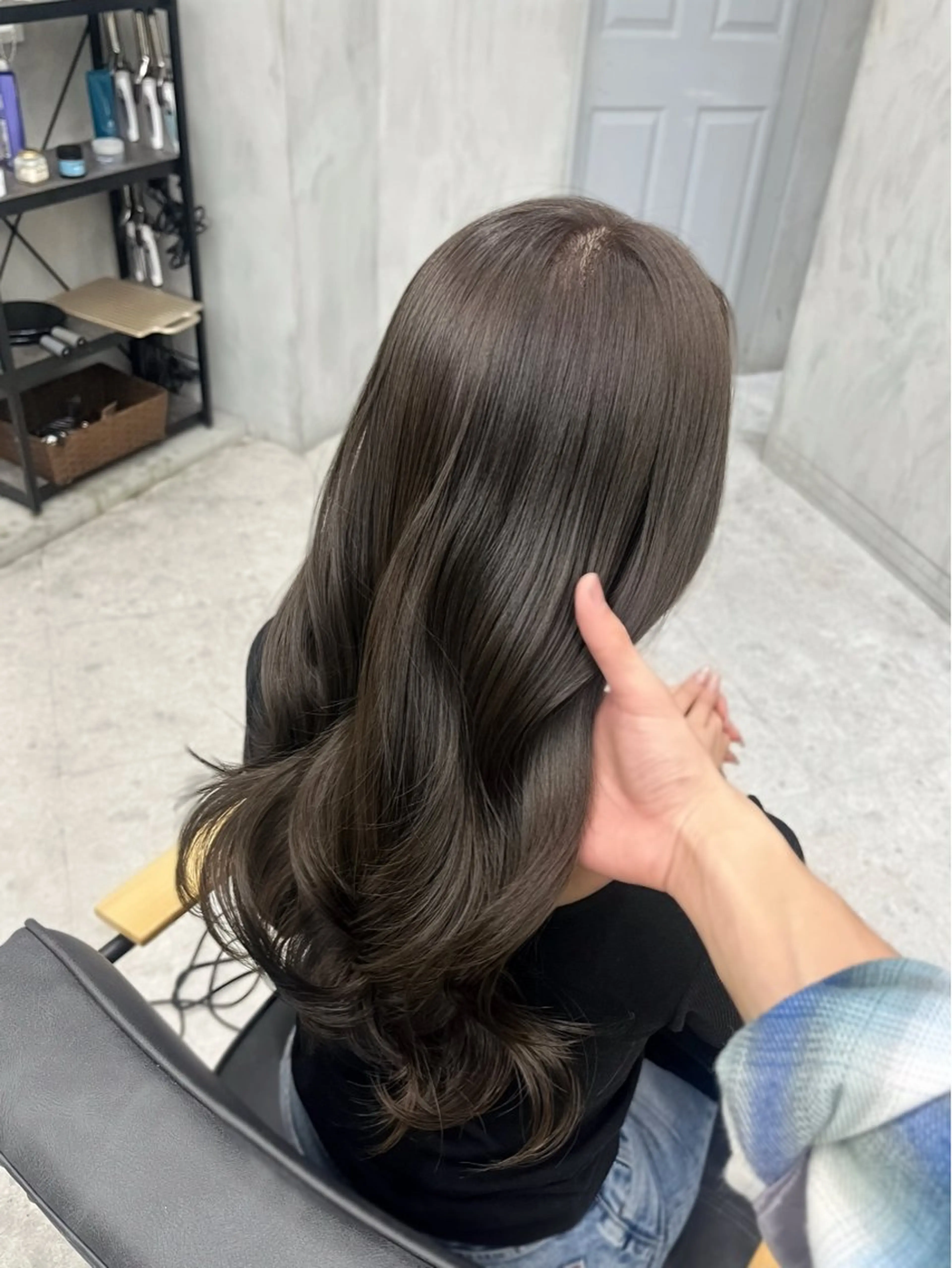 ロング 新宿📍韓国ヘア 🇰🇷透明感カラーのヘアスタイル