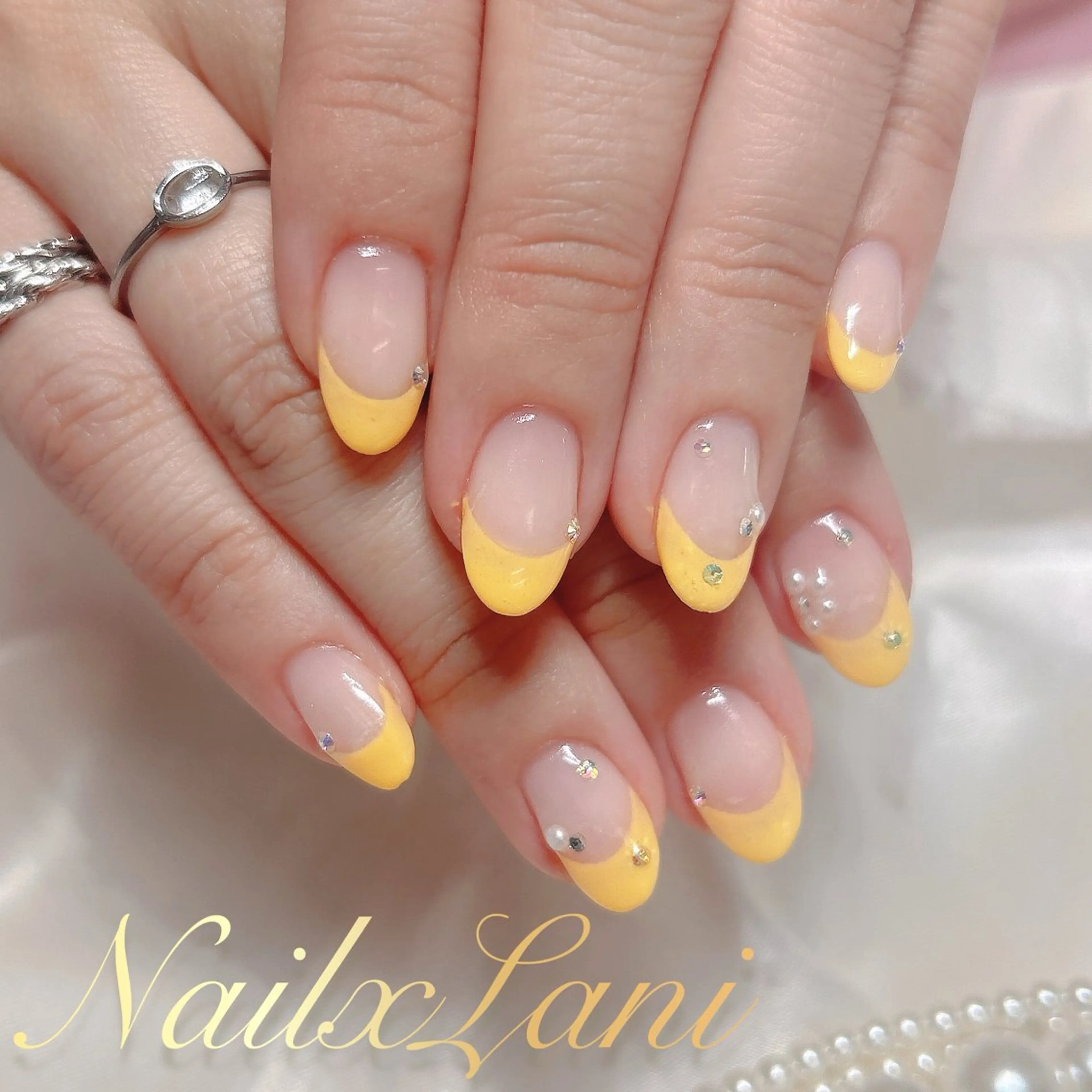 ネイル フットネイル ジェルネイル マグネットネイル パラジェル Nail×Lani 深爪矯正対応◎のネイルデザイン