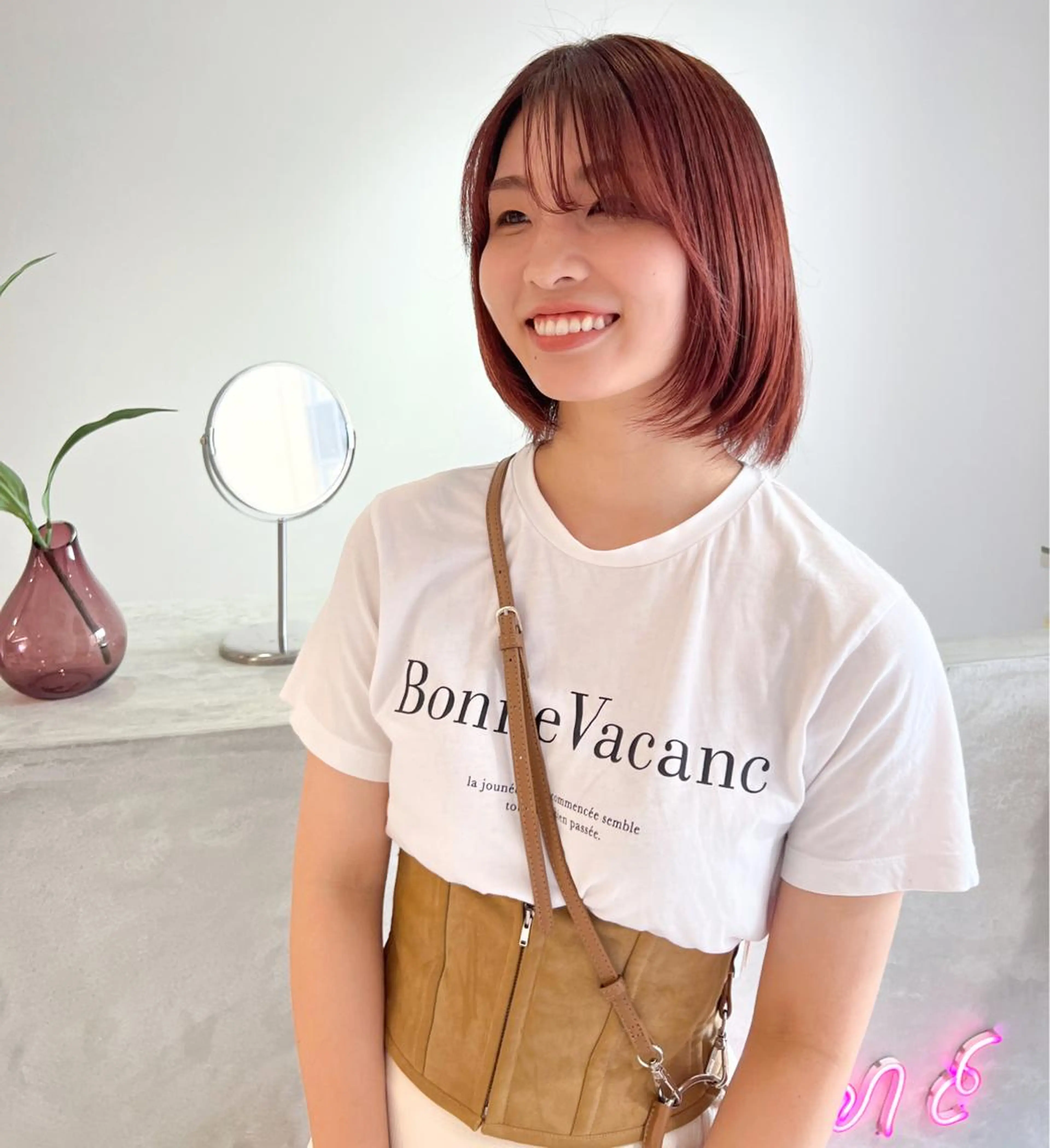 ショート カラー ブリーチ ブリーチなしカラー 🎀ダブルカラー/ ピンク×ガーリー🎀のヘアスタイル