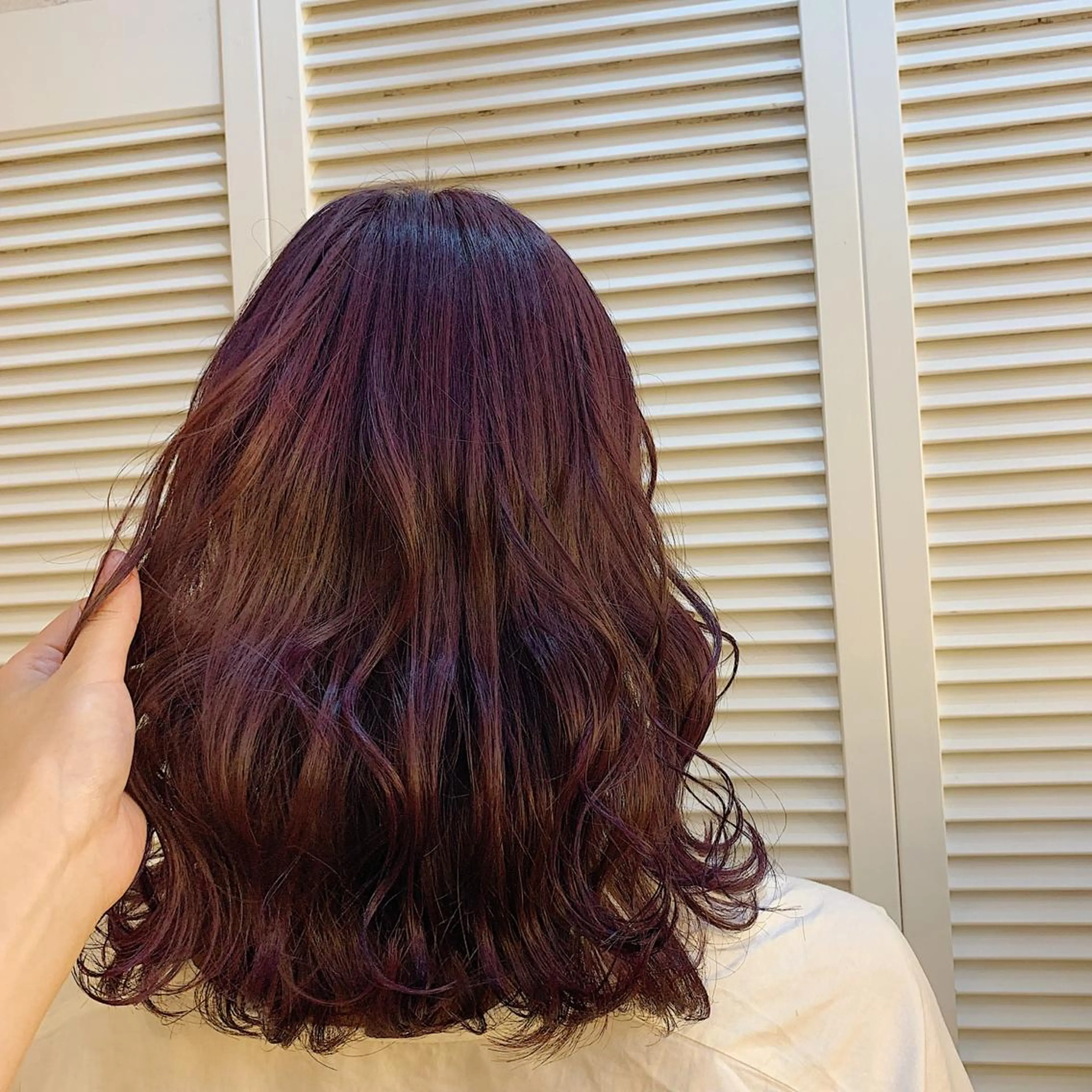 セミロング カラー パープルカラー ヘアカラー GO TODAY SHAiRE SALON 町田店所属・🫧大森 知夏🫧のヘアスタイル