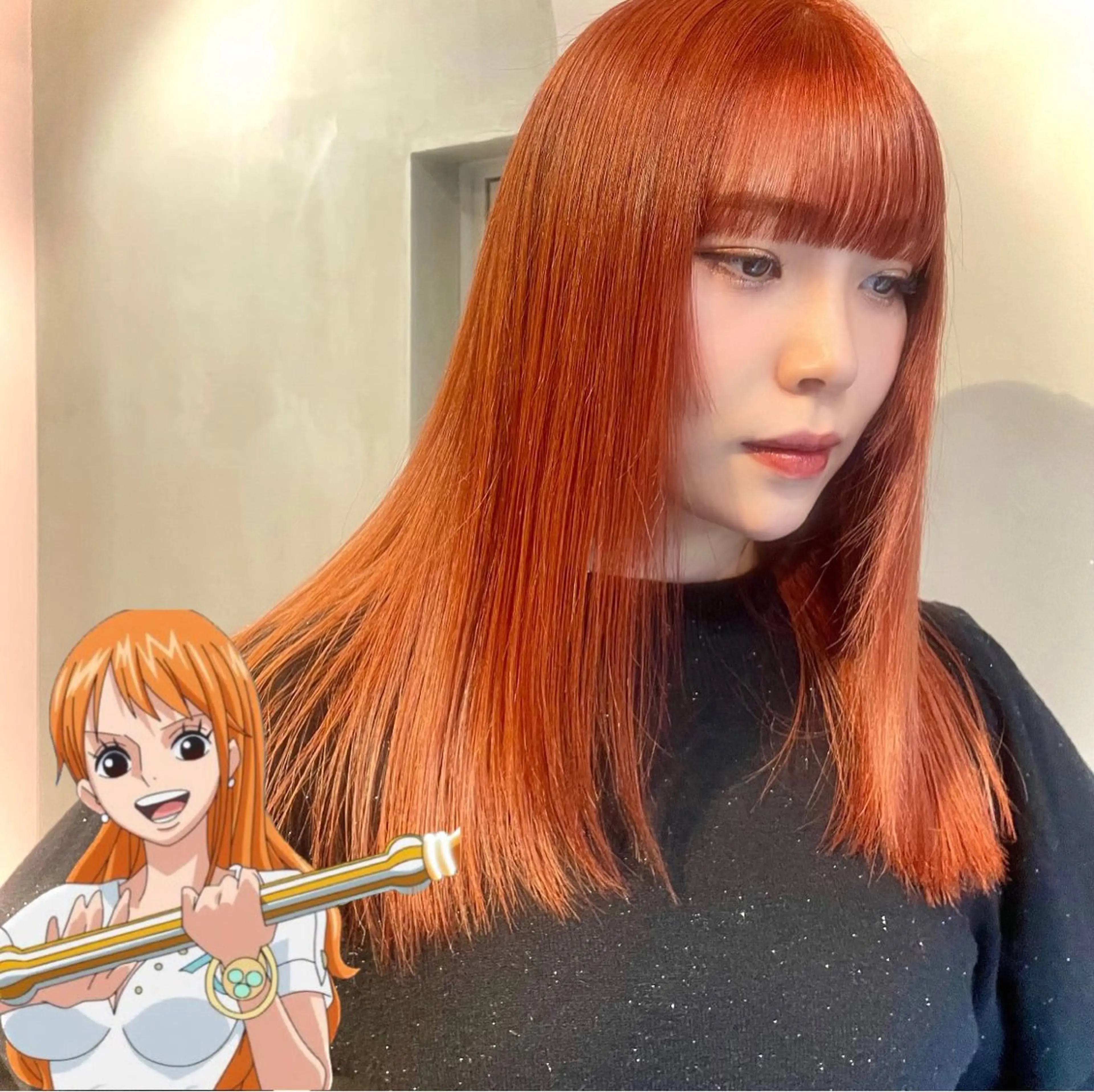 セミロング カラー ブリーチ ヘアカラー トリートメント カノン/アニオタ 美容師︎🧡のヘアスタイル