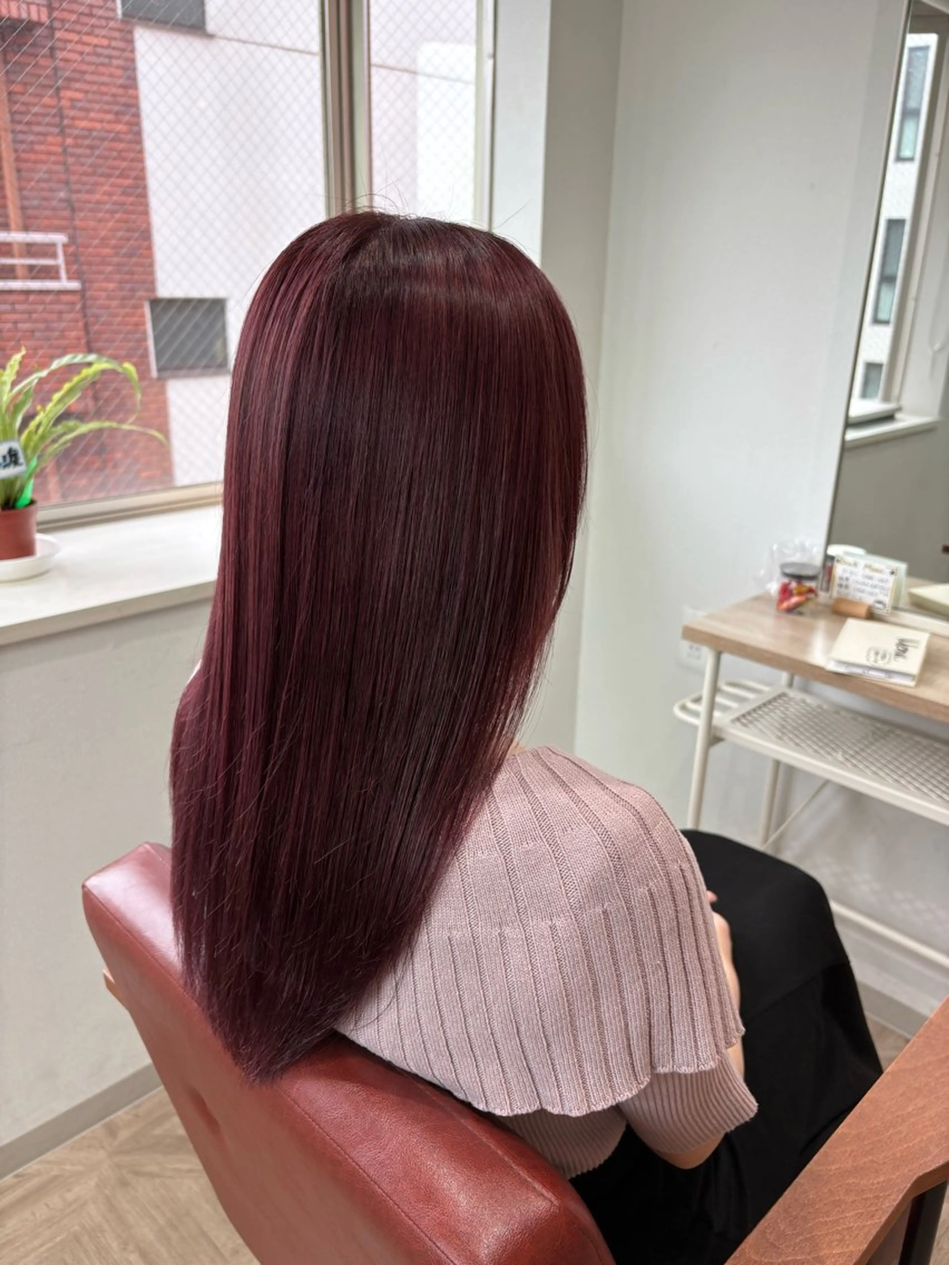 ロング カラー 檜山 知可子のヘアスタイル