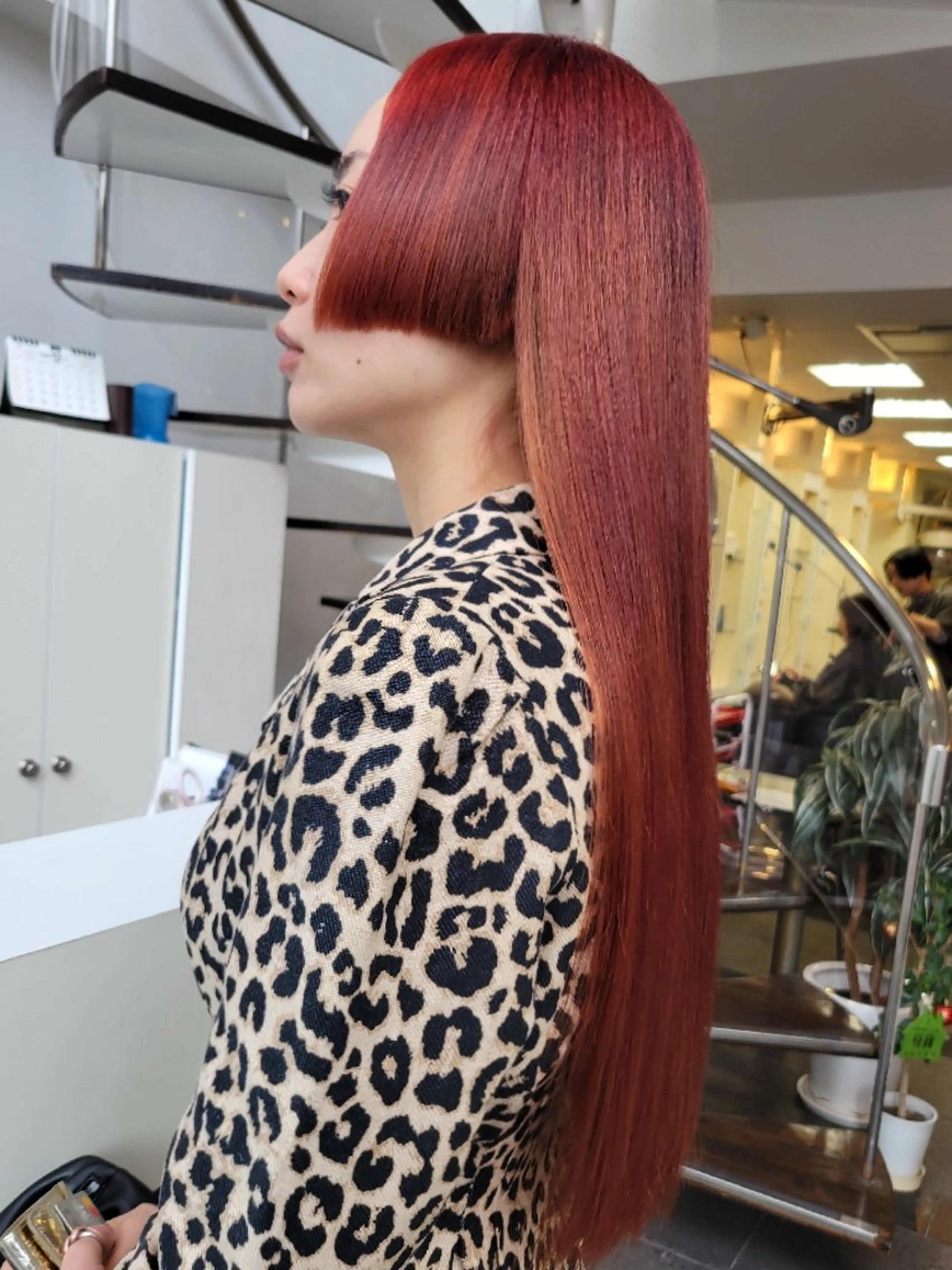 ロング カット ヘアカラー トリートメント 遠藤 史秋のヘアスタイル