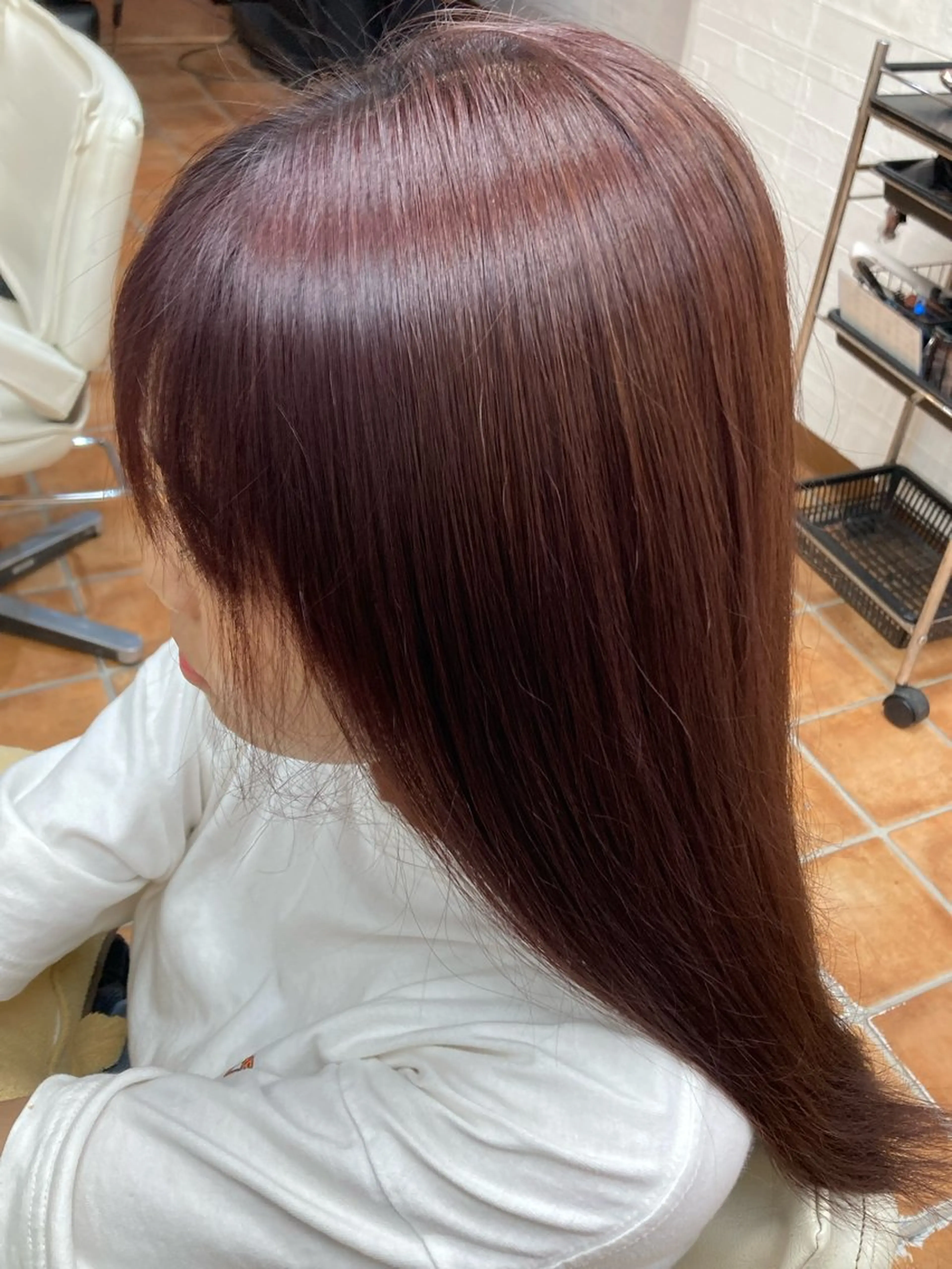 ロング カラー 黒髪 ブリーチ ダブルカラー ブリーチなしカラー ヘアカラー トリートメント 🕊髪質改善縮毛矯正 /艶髪/関内🕊あべのヘアスタイル