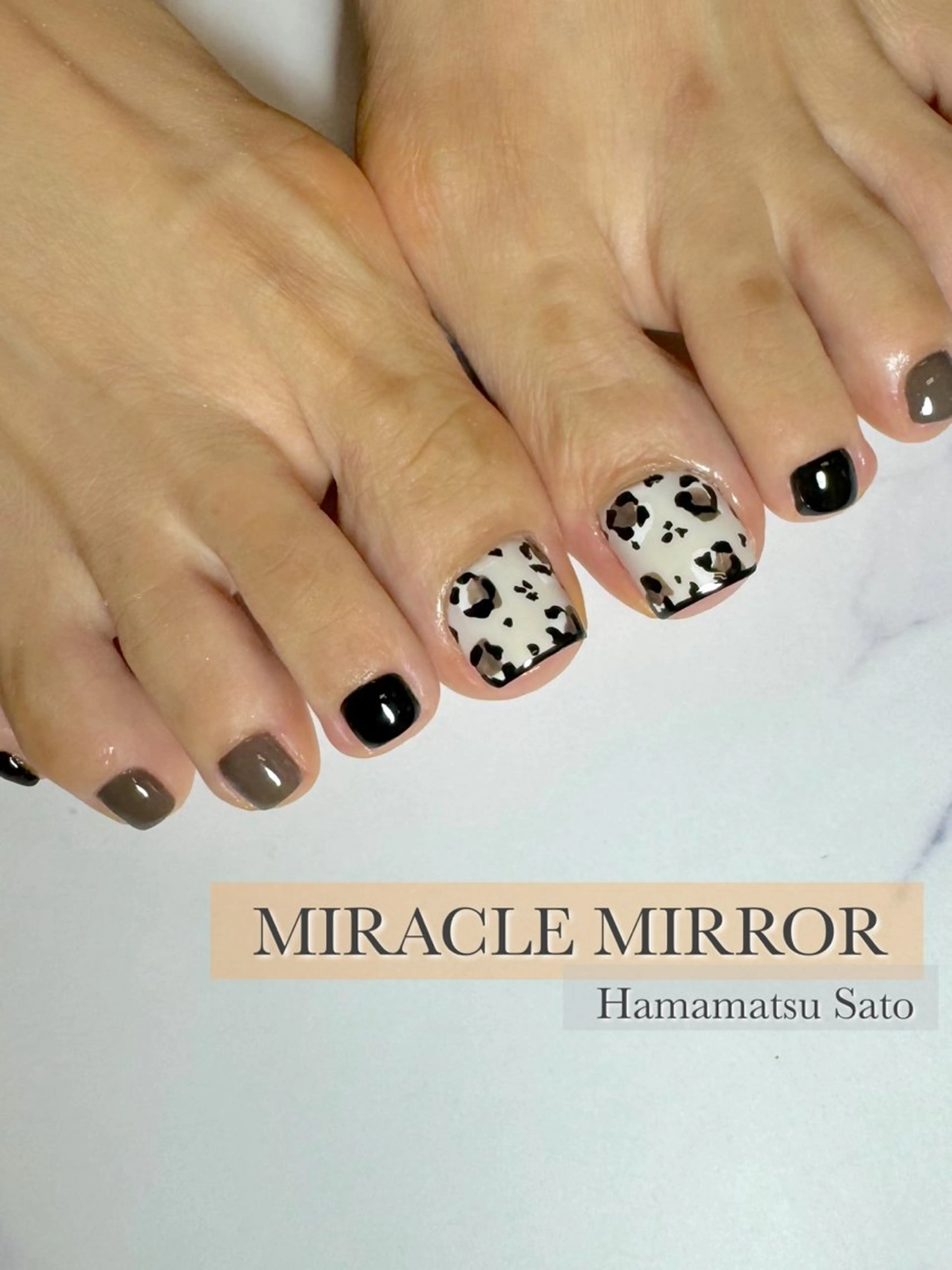 ネイル フットネイル ミラクルミラー 町野のネイルデザイン