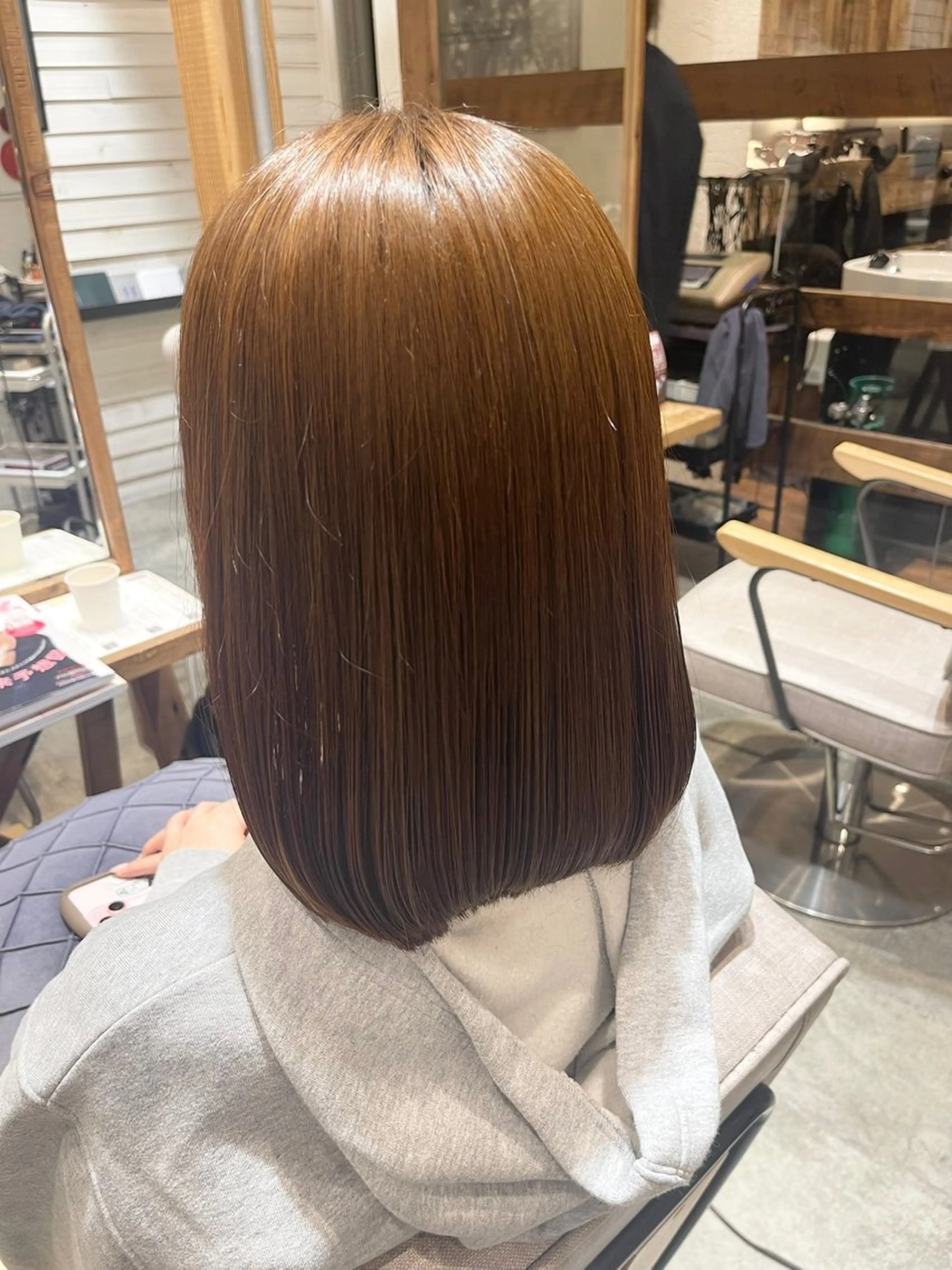 ミディアム 縮毛矯正 SALOWIN川崎WEST所属・💐【柔らか質感】 縮毛矯正MIKU💐のヘアスタイル